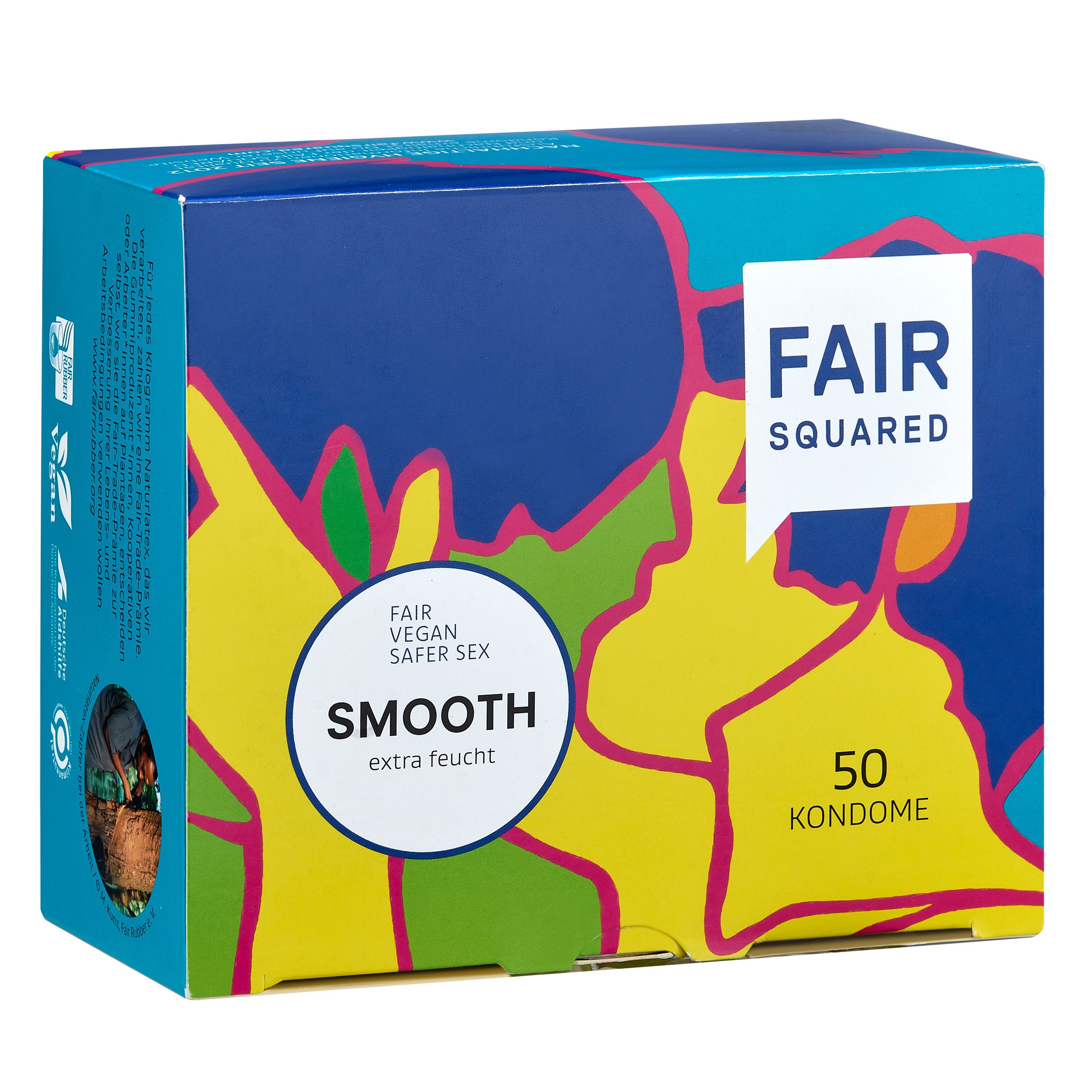 FAIR SQUARED Kondome extra feucht SMOOTH Box