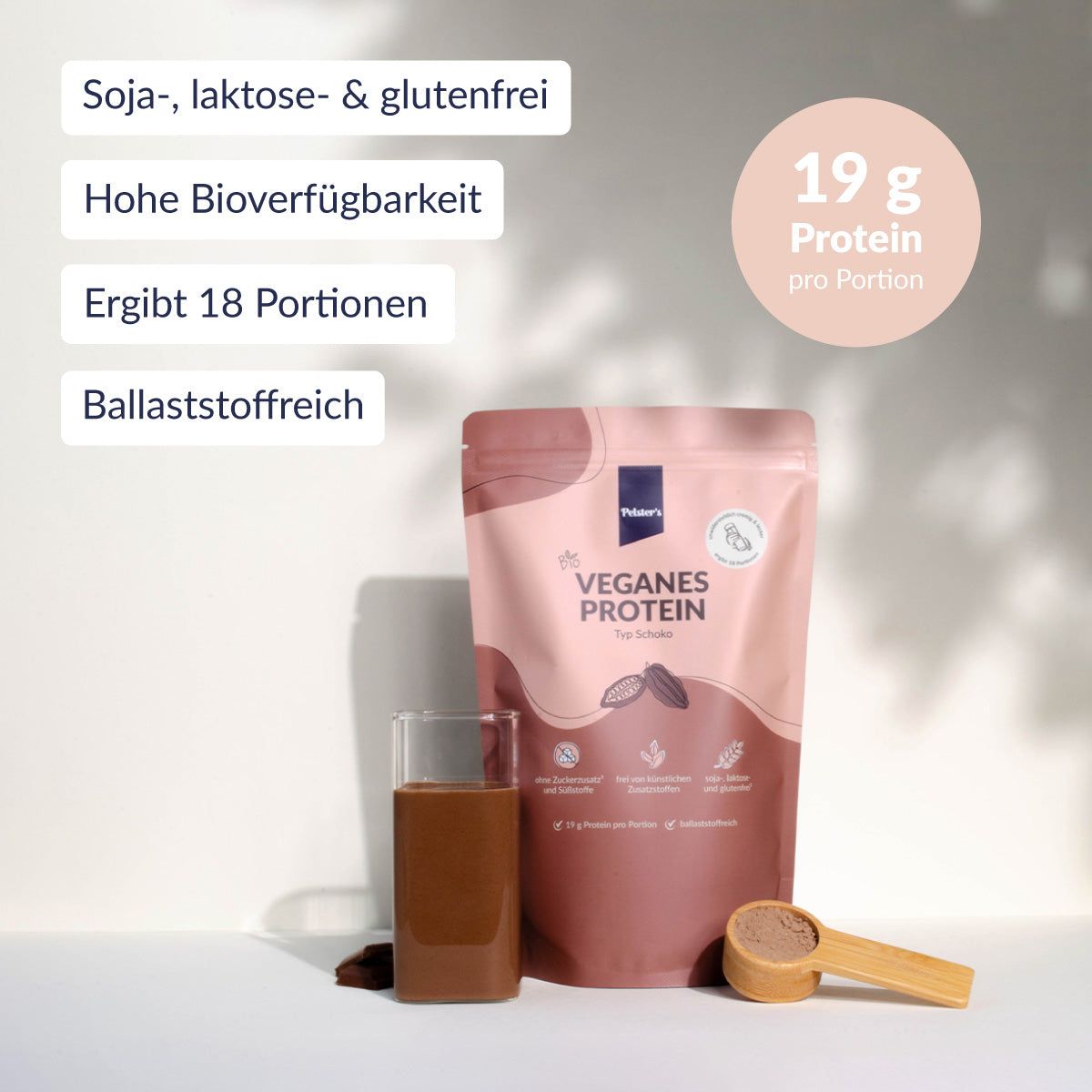 Pelster's Veganes Bio Proteinpulver Typ Schoko