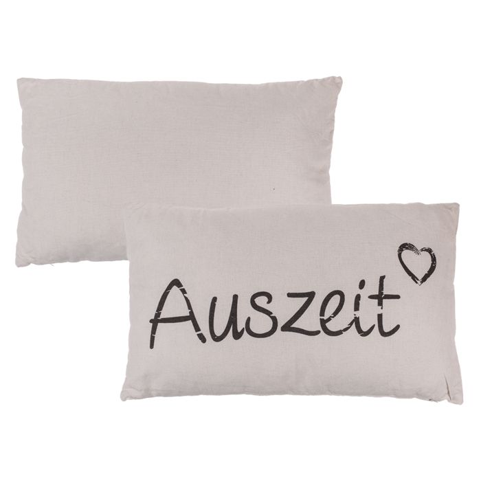 Out of the Blue Cremefarbenes Deko-Kissen, Auszeit