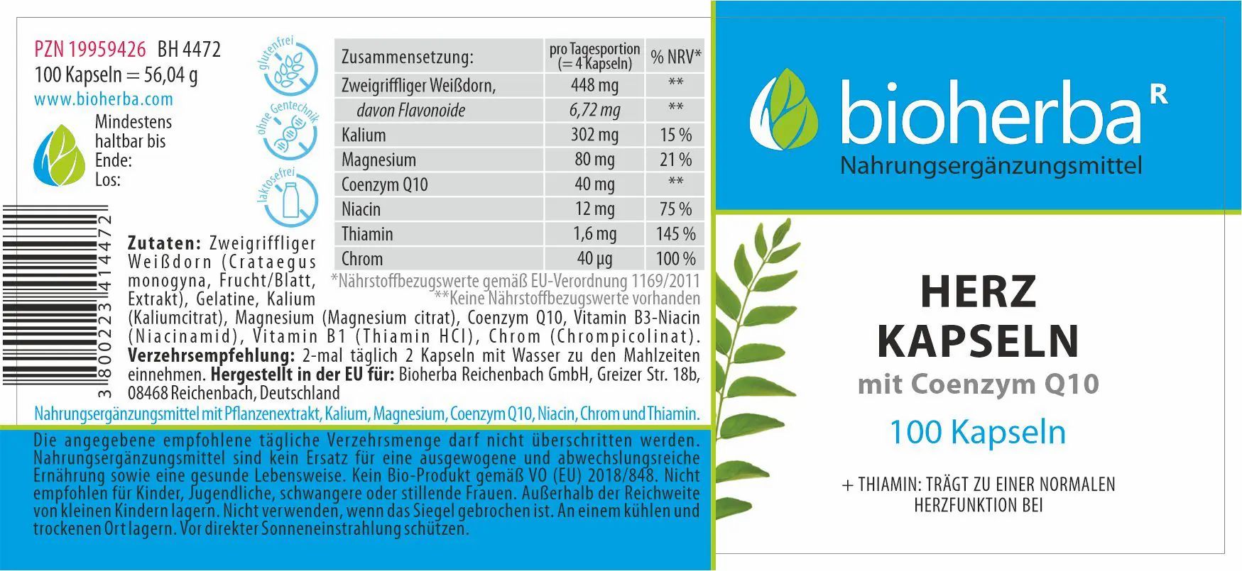 Bioherba Herz Kapseln