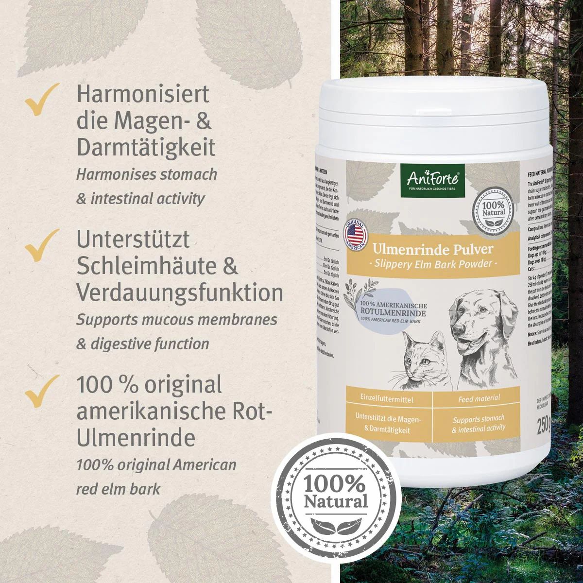 Ulmenrinde Pulver - AniForte®