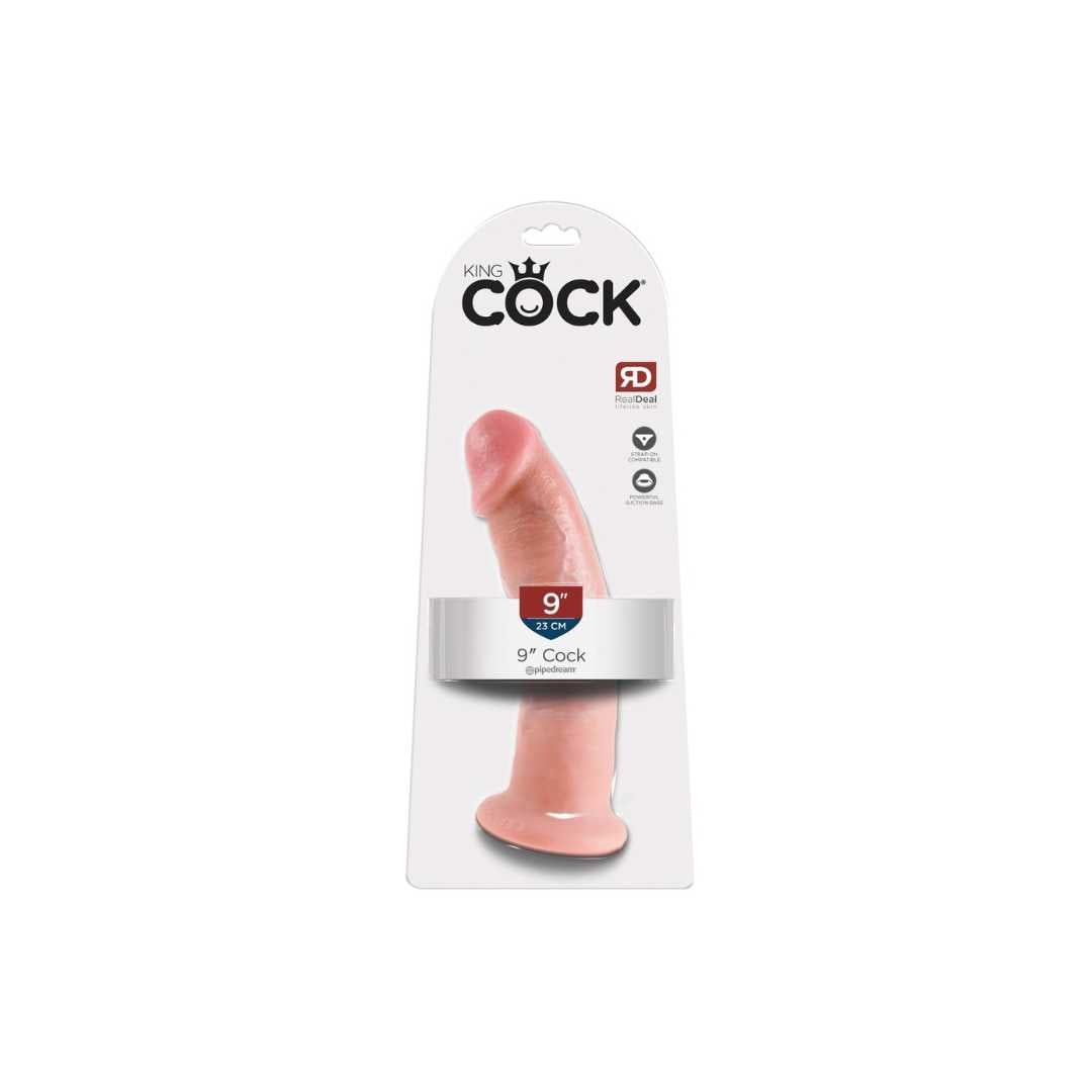 Naturdildo "9'' mit Saugfuß", King Cock