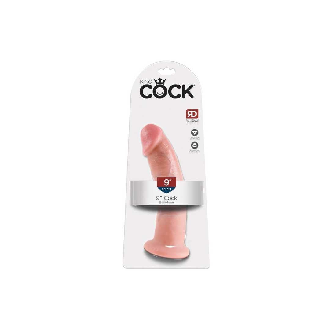 Naturdildo '9'' mit Saugfuß', King Cock 1 St