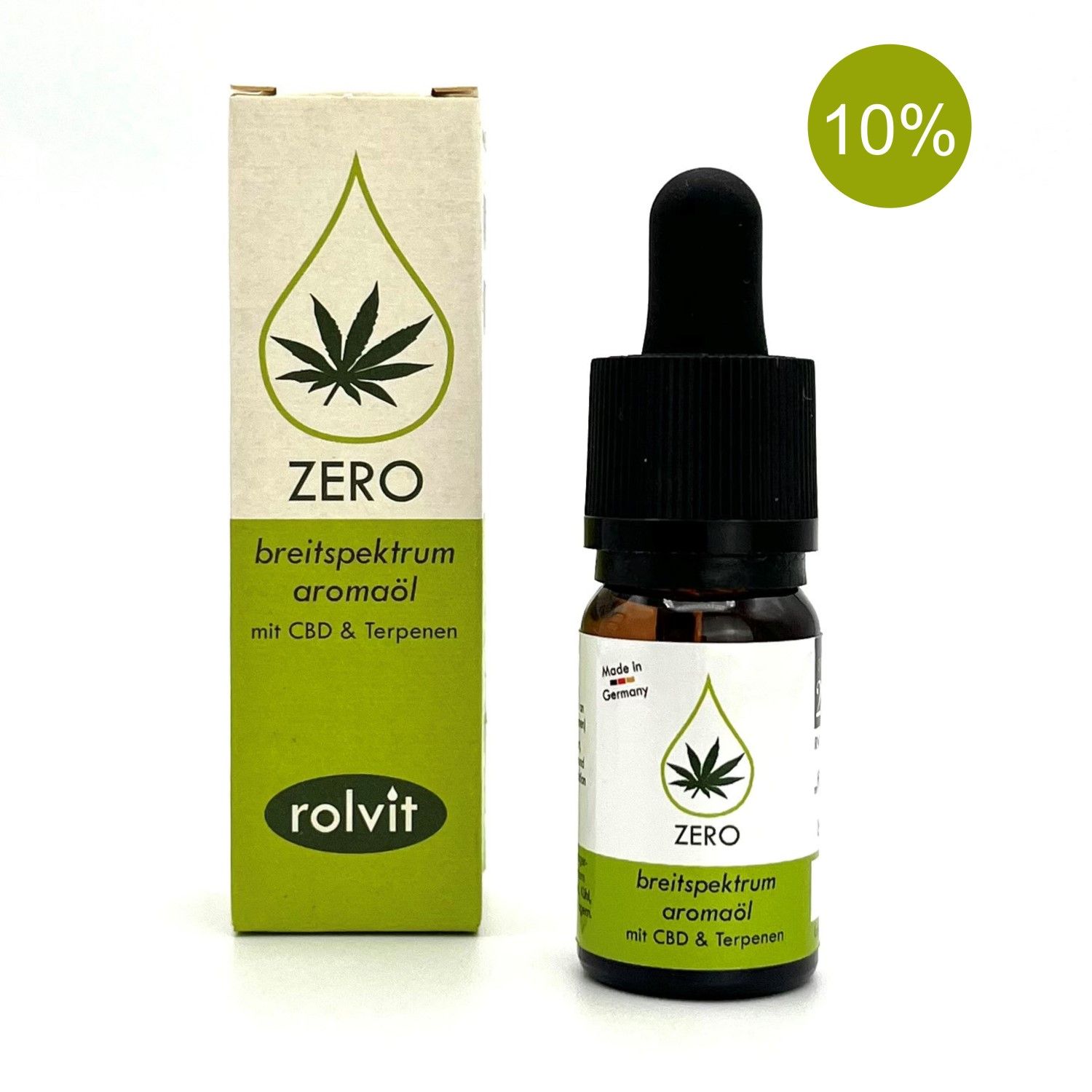 rolvit® CBD-Öl ZERO - 10% - Breitspektrum Premium-Öl