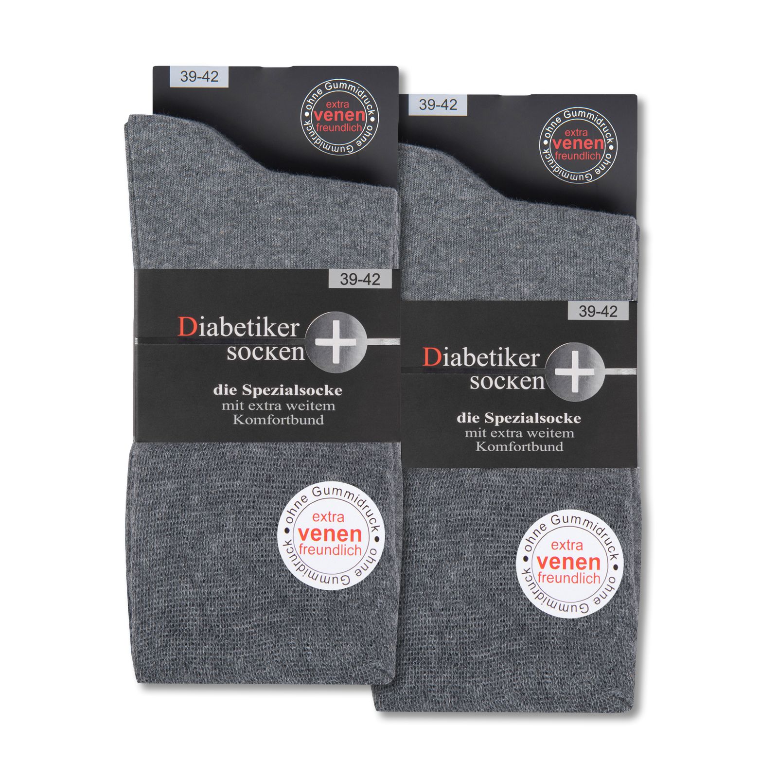Diabetiker Socken ohne Gummi & ohne Naht aus 97% Baumwolle für Damen und Herren