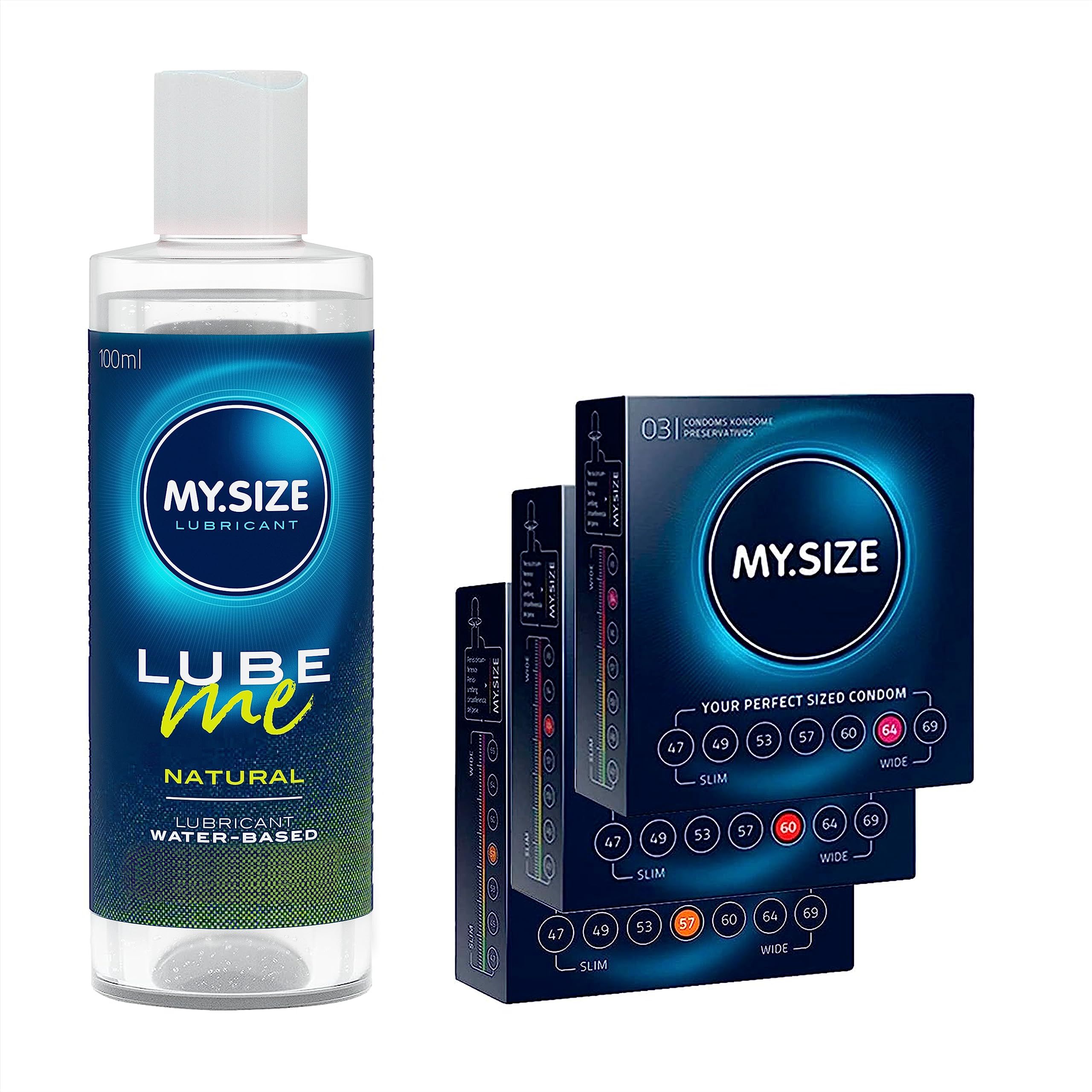 My.size Kondome + Lube ME Natural Set 3 St