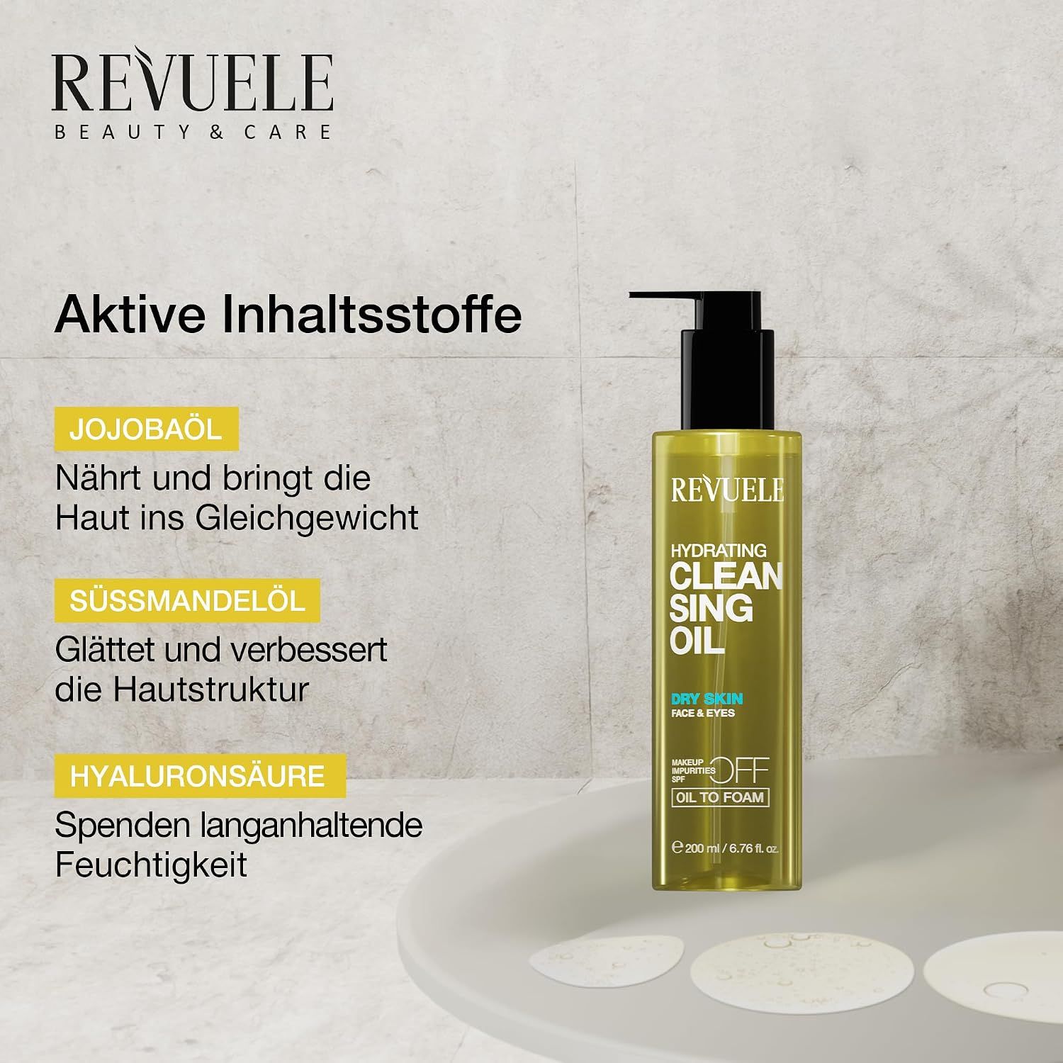 Feuchtigkeitsspendendes Reinigungsöl