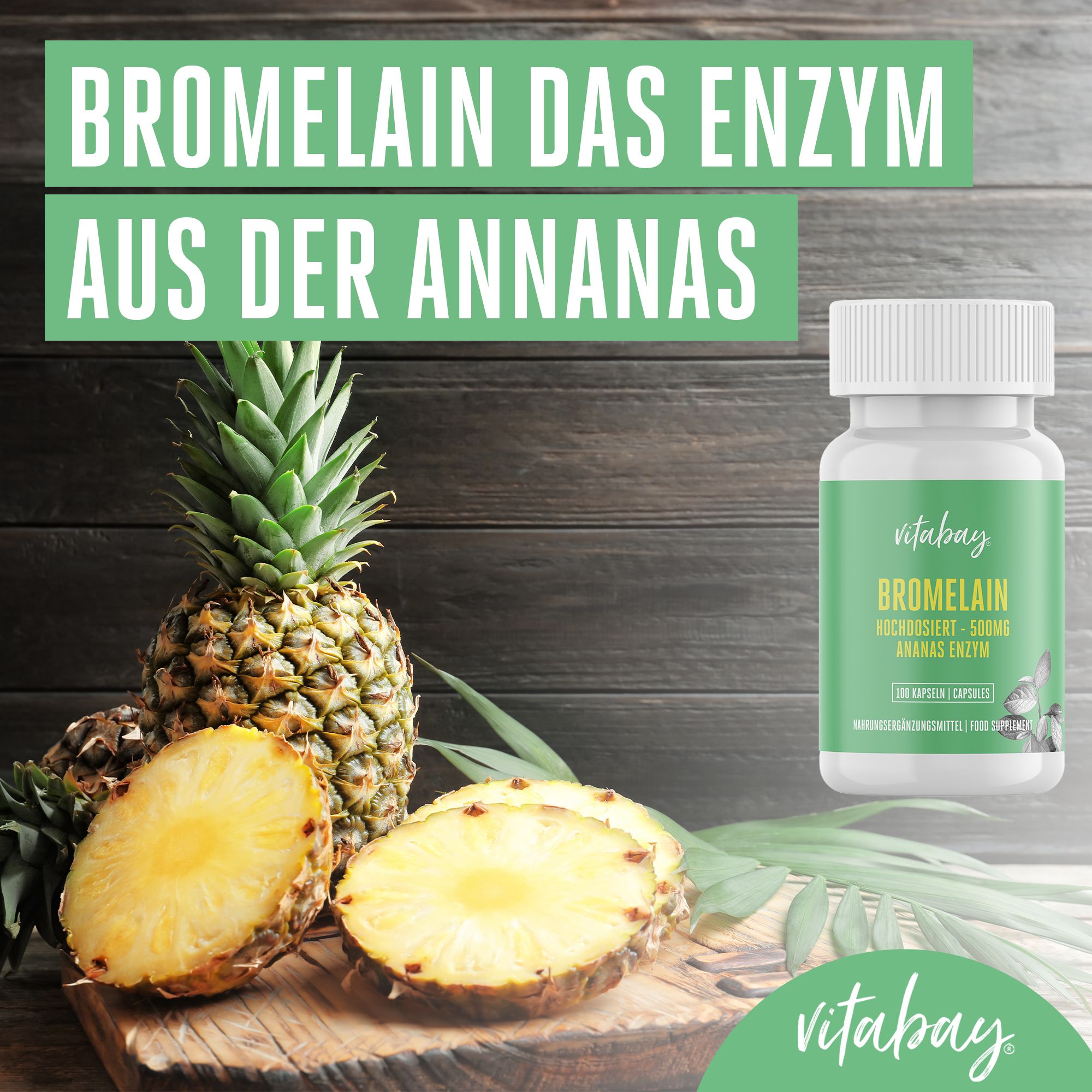 Vitabay Bromelain 500mg 300 St - Shop Apotheke