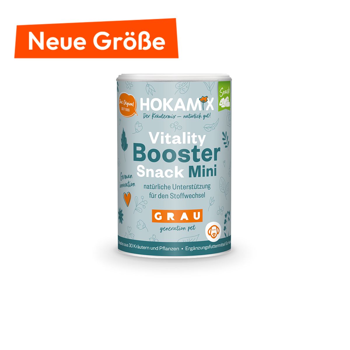 Grau Hokamix Vitality Booster Snack Mini 150 g Futter