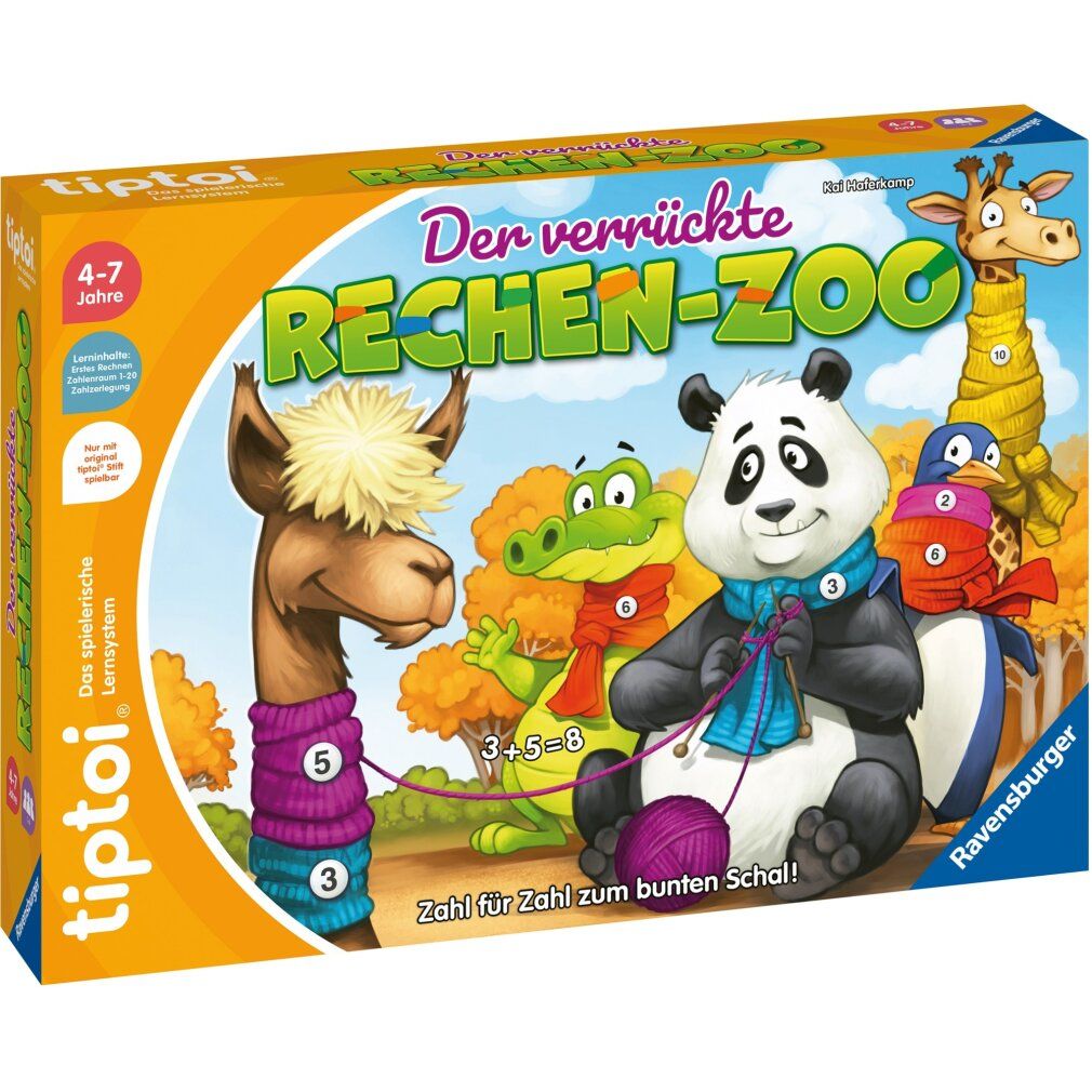 Ravensburger tiptoi Der verrückte Rechen-Zoo, Brettspiel 1 St