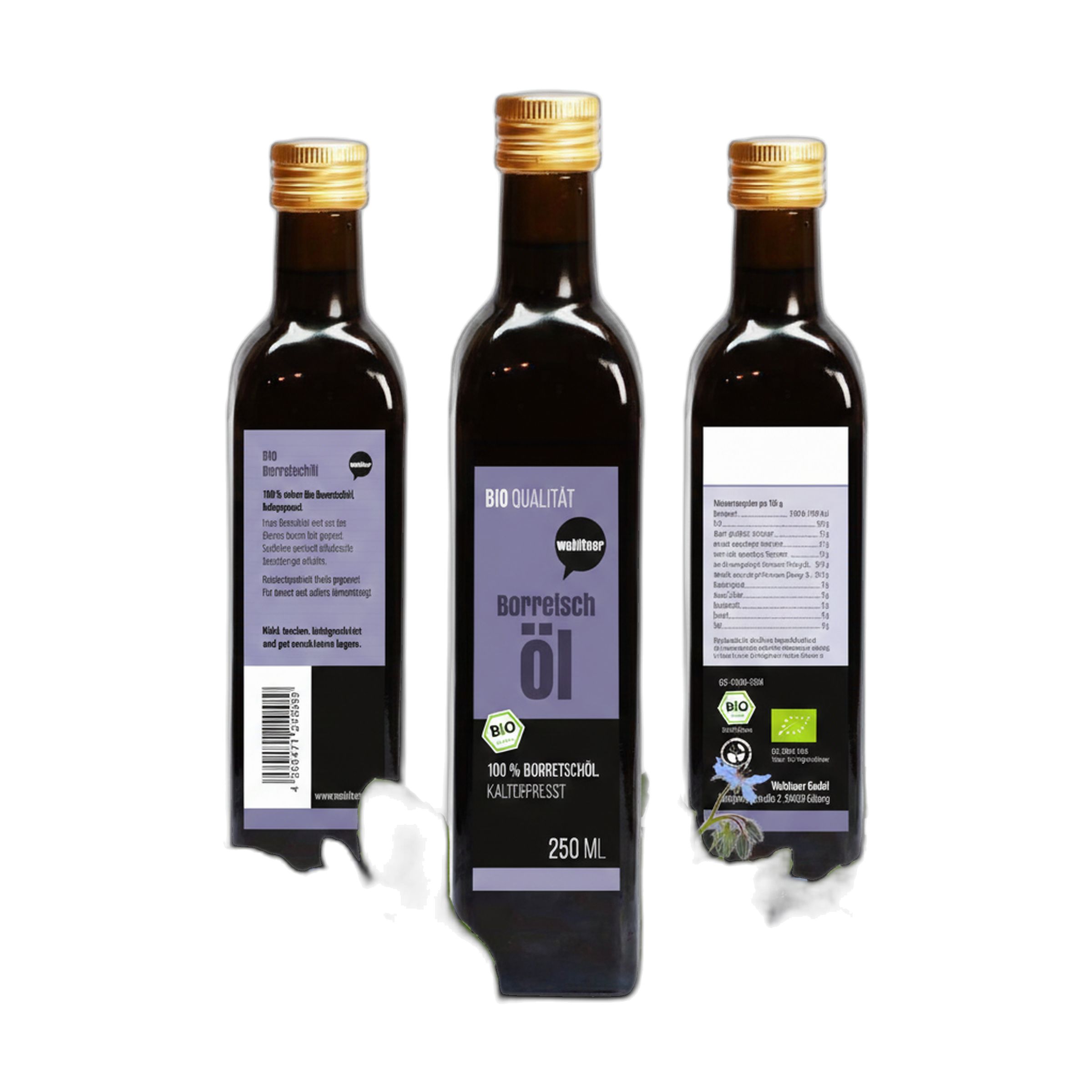 Wohltuer Bio Borretschöl Nativ gepresst und 100% rein Natur pur 1 St