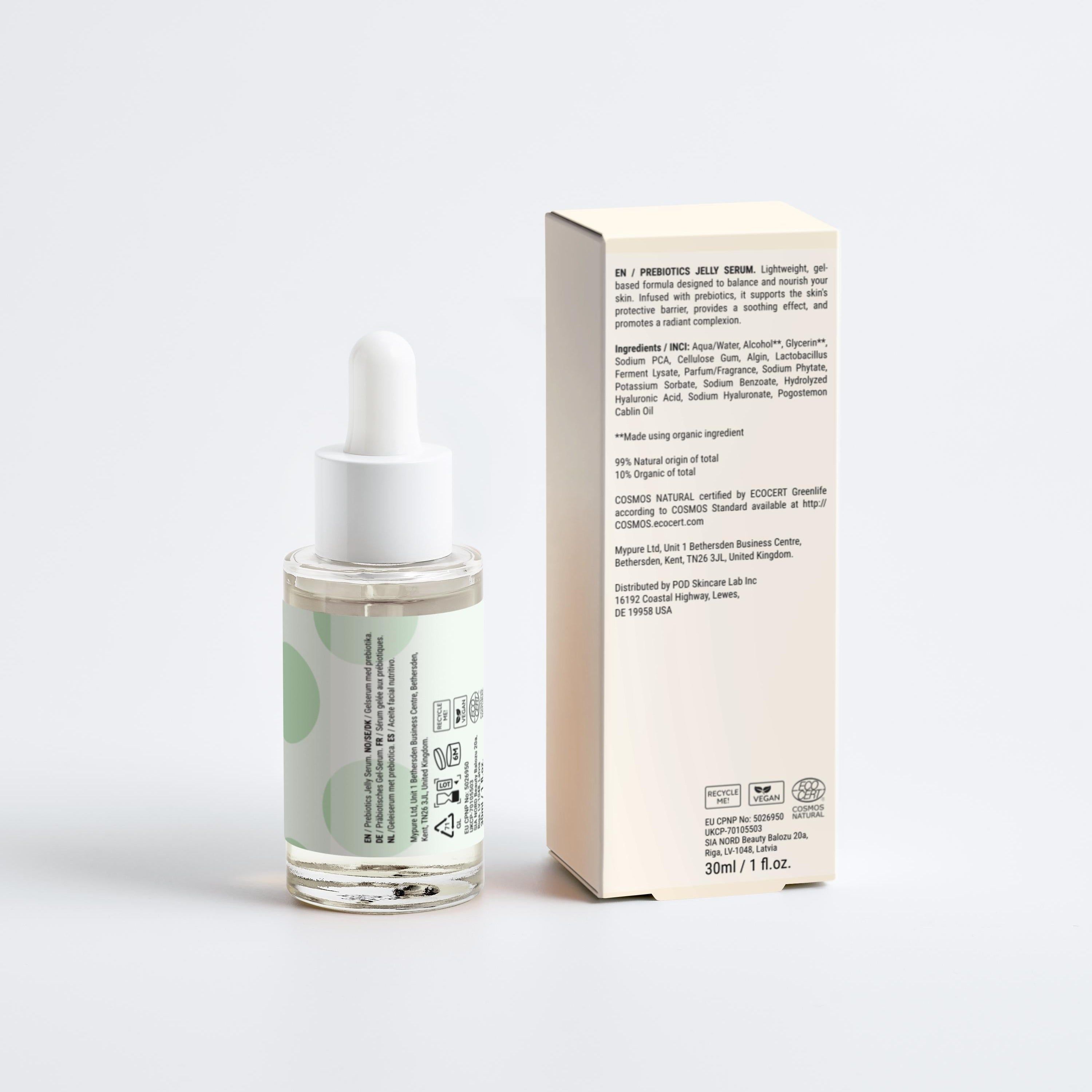 Zero Skin Bioaktives Präbiotika-Gelee-Serum, beruhigend hydratisierend für empfindliche Haut