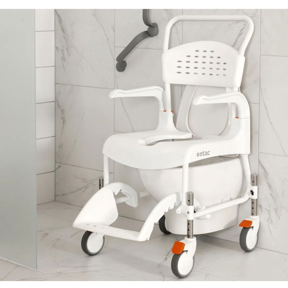 Etac CLEAN Dusch- und Toilettenrollstuhl höhenverstellbar 47,5 cm - 60 cm
