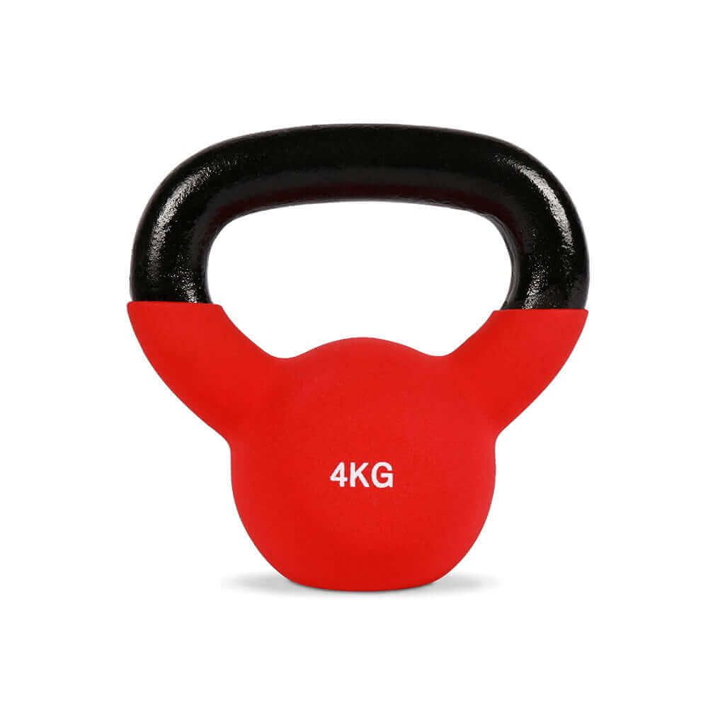 FFitness Kettlebell in Ghisa Rivestita in Neoprene Rosso FF