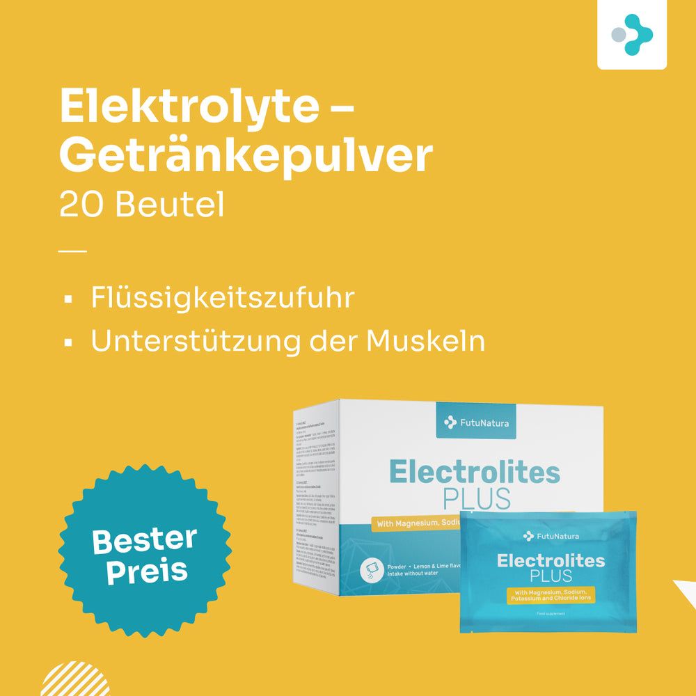 Elektrolyte – Getränkepulver, 20 Beutel.