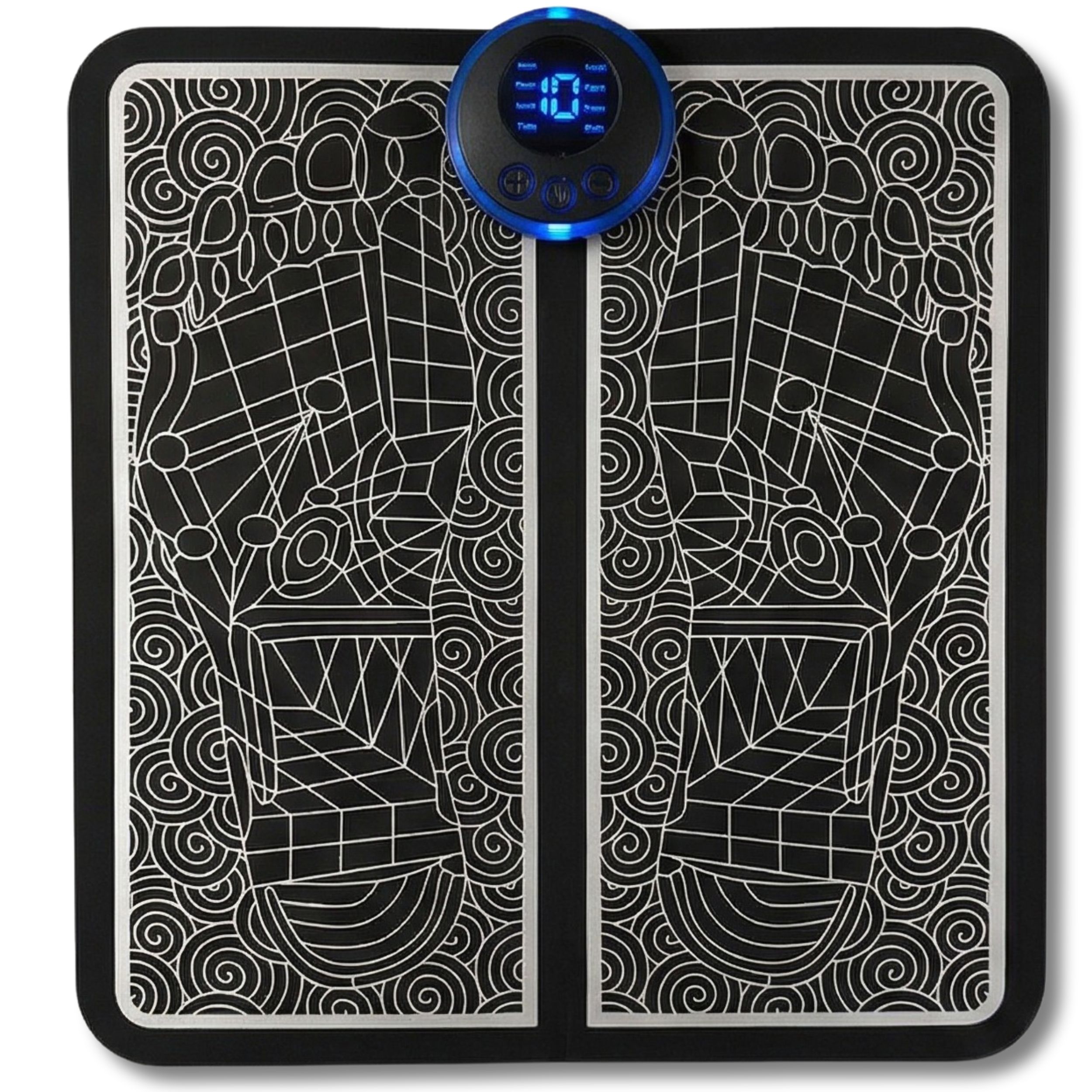 EMS-Matte für Füße & Beine – Muskel-Elektrostimulation, Durchblutung Entspannung 29x27 cm