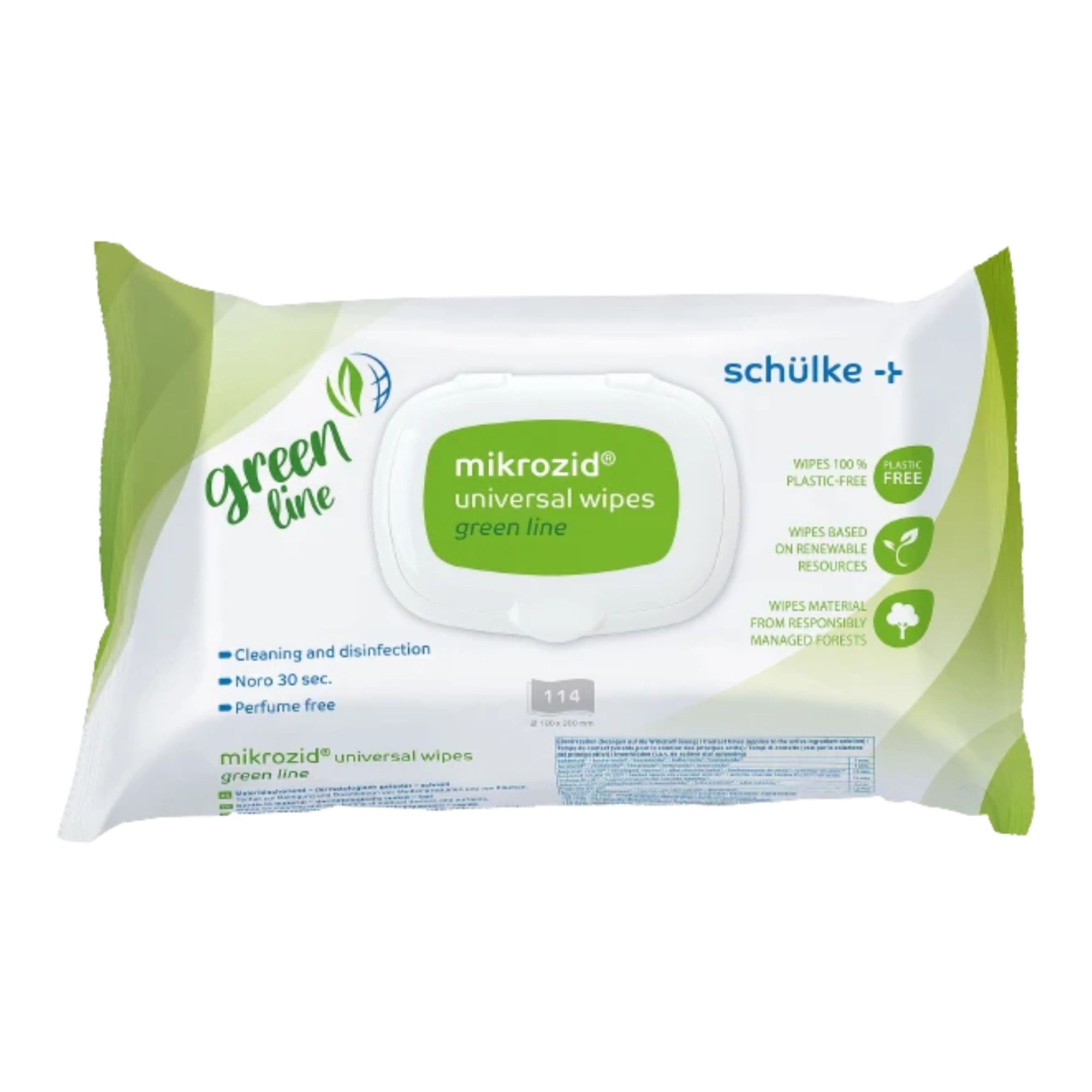 Schülke - mikrozid® universal p wipes free line - Desinfektionstücher für Oberflächen