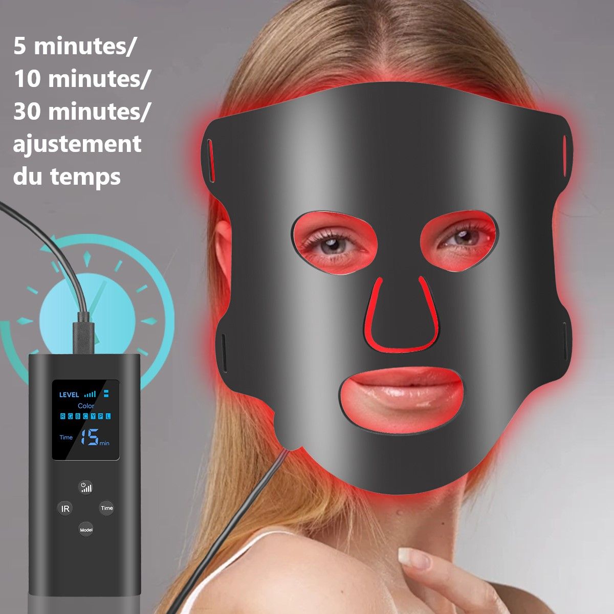LED-Gesichtsmaske, Lichttherapie, 7 Farben-PALOMA BEAUTIES