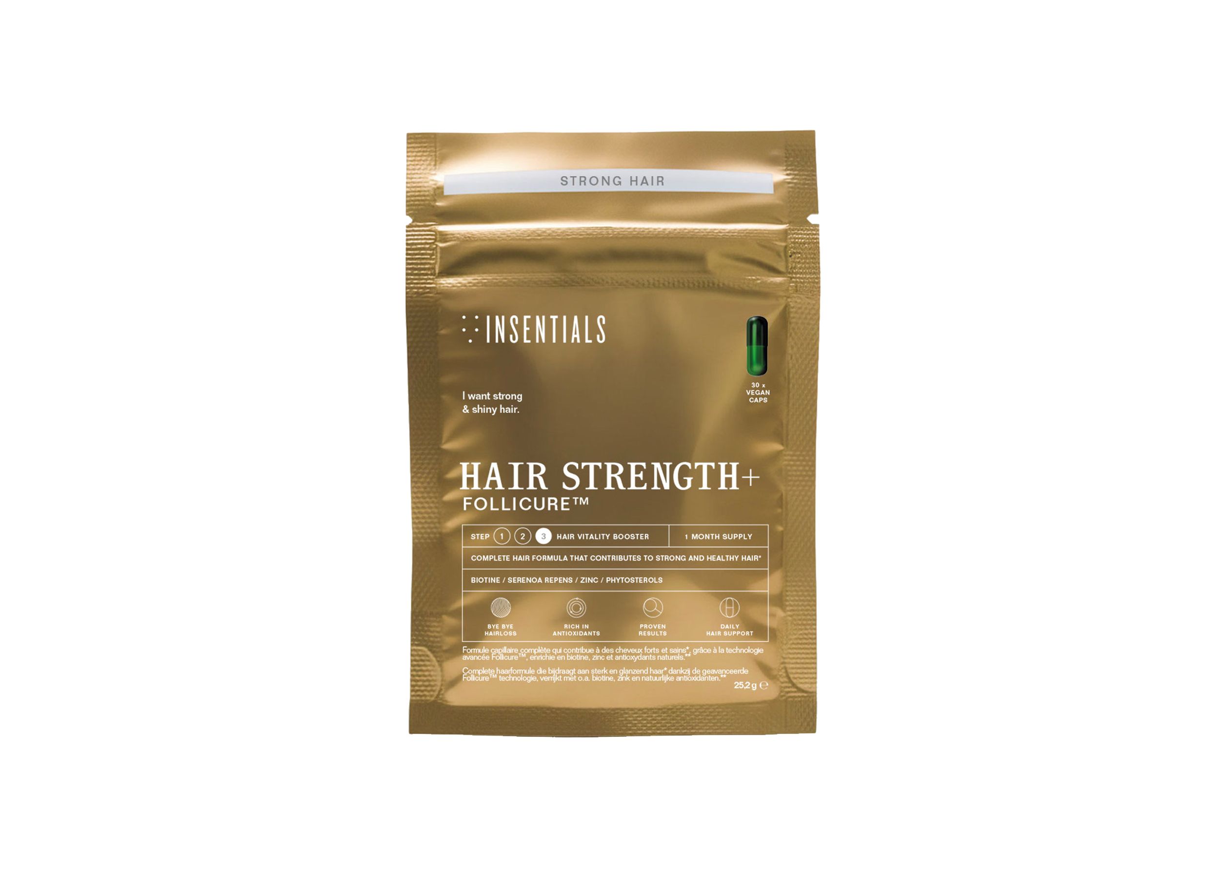 Insentials - Hair Strength+ (Follicure™) Unterstützung für Haar & Pigmentierung 1 St