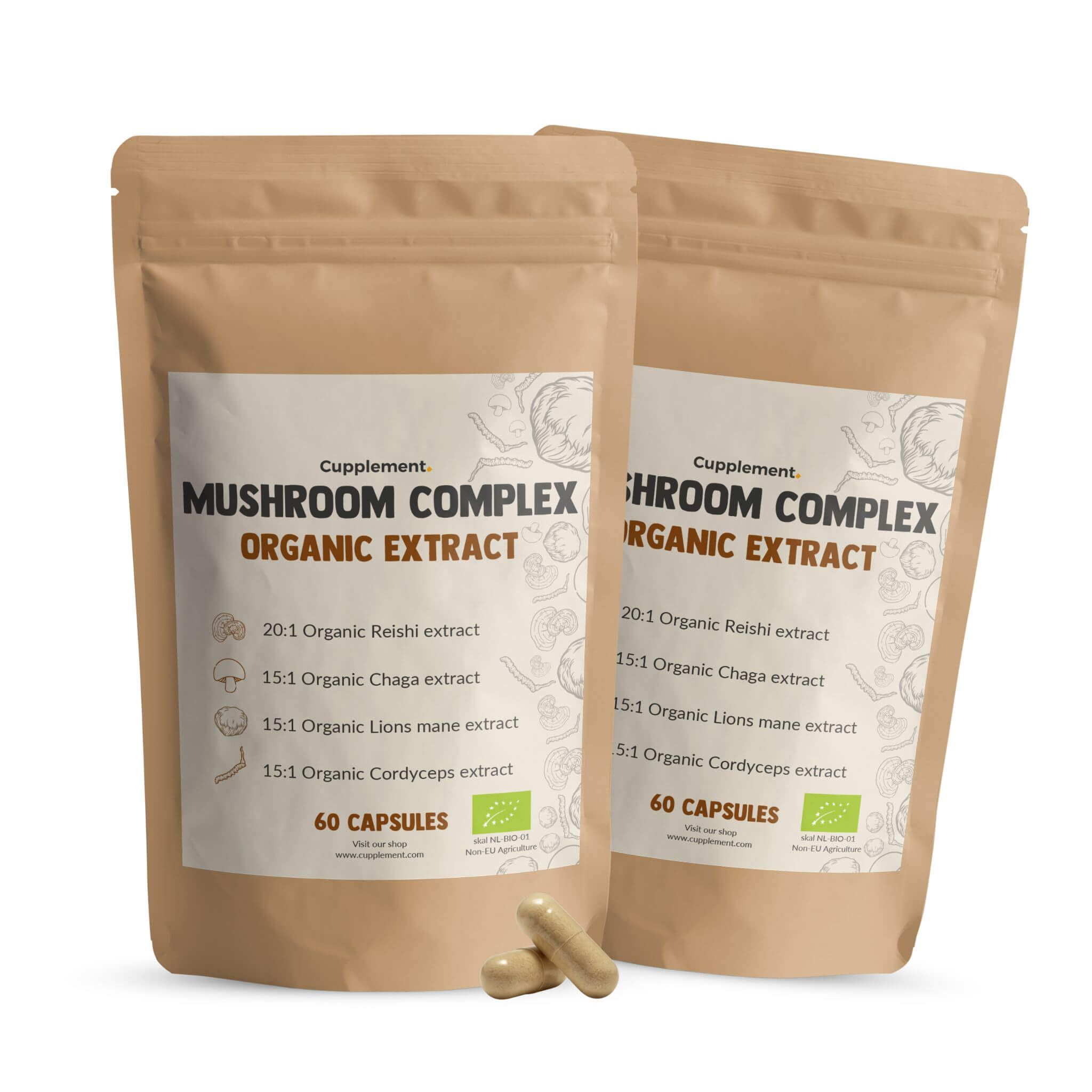 Cupplement® - Pilzkomplex Kapseln 400 mg Bio Kombipack 120 St