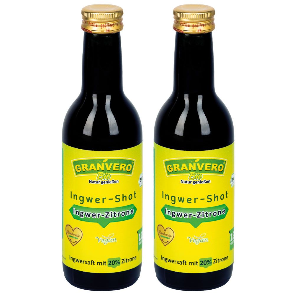 Granvero® Bio Ingwer Zitrone Shot