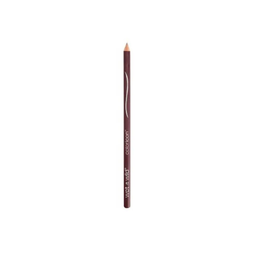 Lippenstiftstift. Dunkelbraune Farbe. Aufschrift: Wet n Wild, coloricon.