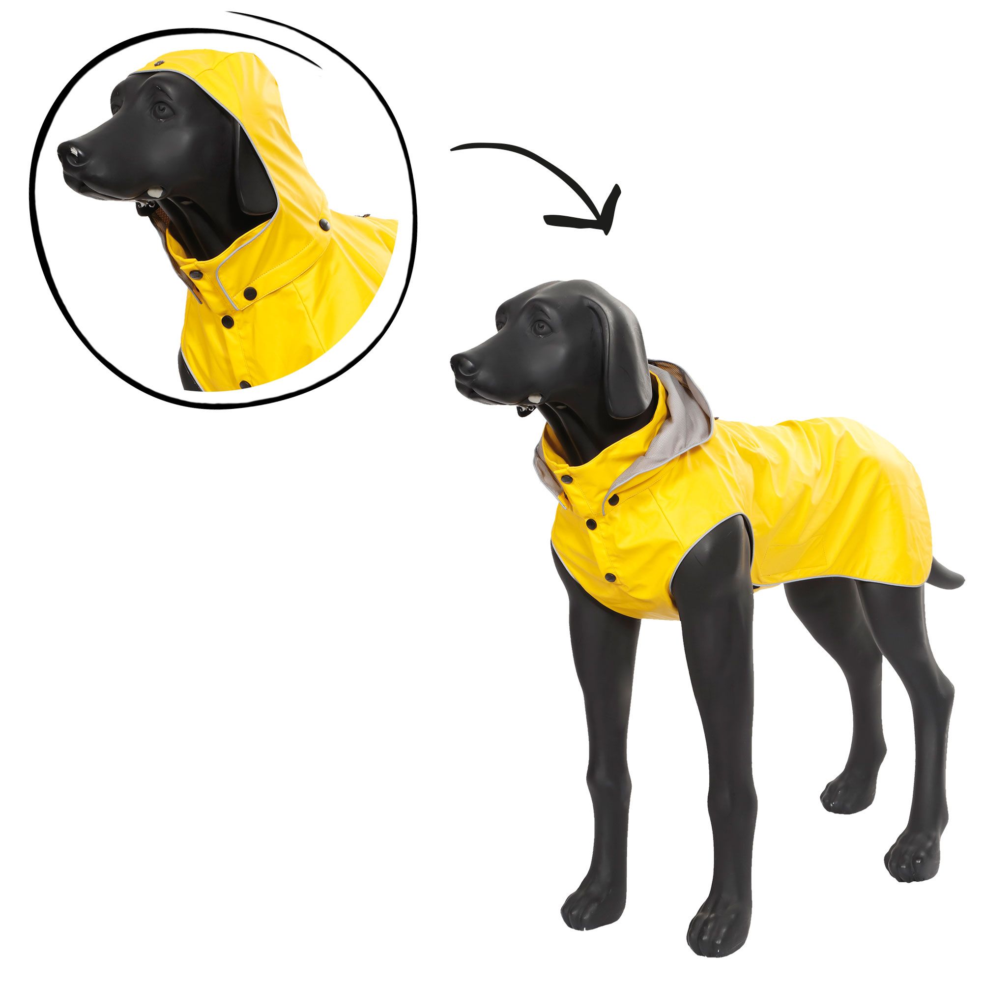 Rukka® STREAM Hunde Regenmantel - Rückenlänge 45 cm