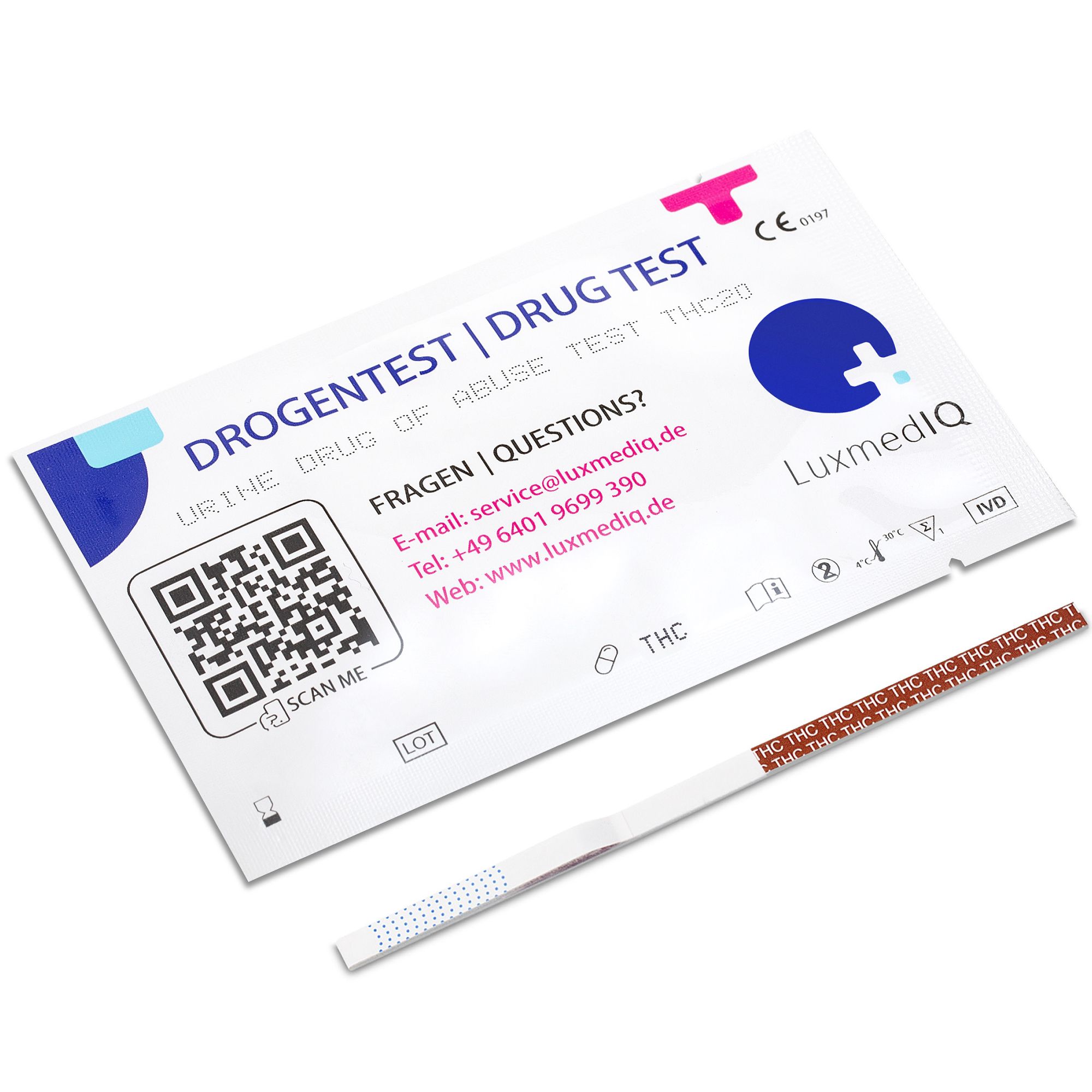 LuxmedIQ Drogenschnelltest für 10 Drogenarten - Urin Drogentest Multi 10 -  Testkassette 5 St - SHOP APOTHEKE