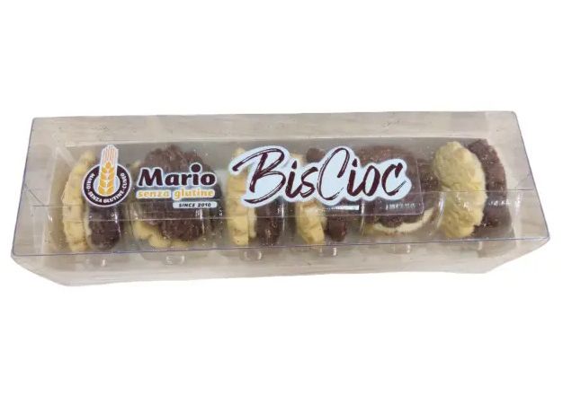 BisCioc con Crema al Cioccolato Bianco Senza Glutine 75g - Mario Senza Glutine