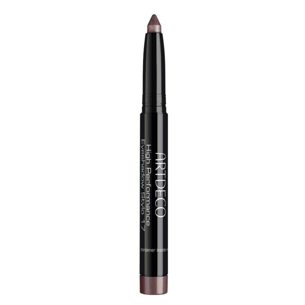 ARTDECO High Performance Eyeshadow Stylo in schimmerndem Braun, aufrecht stehend.