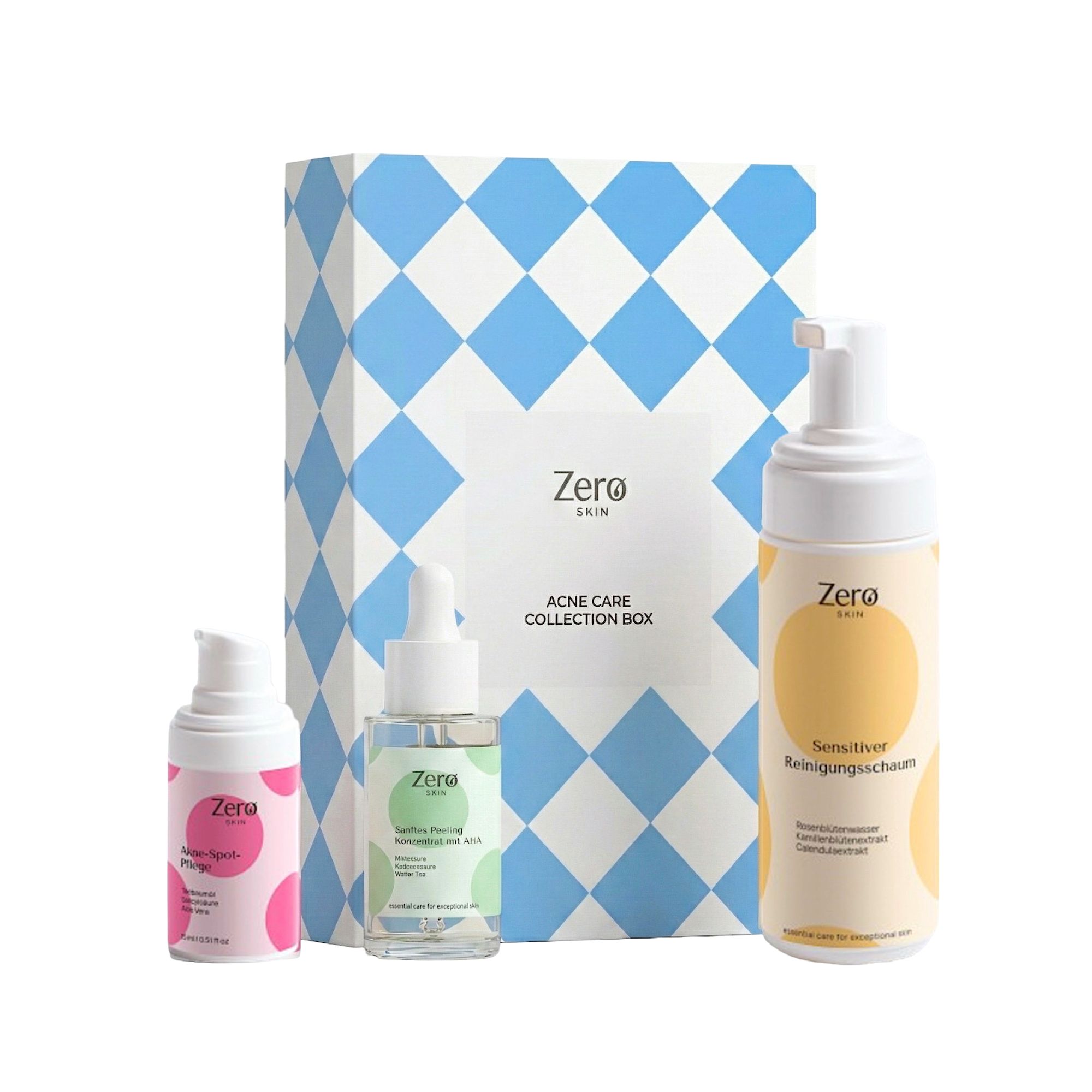 Zero Skin  Acne Care Collection Box, klärend beruhigend für unreine und empfindliche Haut