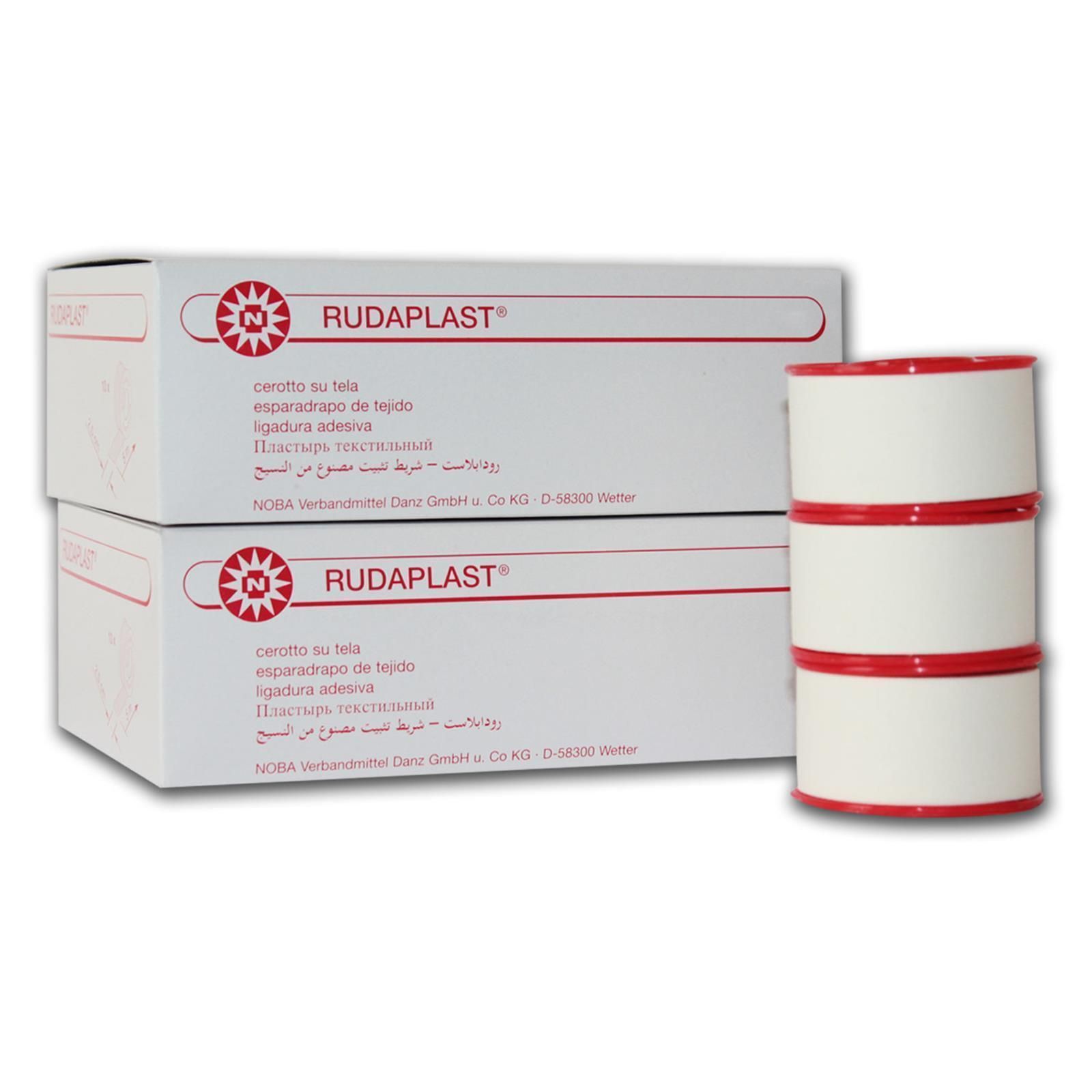 NOBA Rudaplast Fixierpflaster 10 Rollen 1,25 cm x 5 m