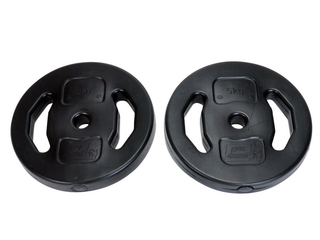 Pumpset!® Hantelscheiben, Schwarz, 2 x 5 kg