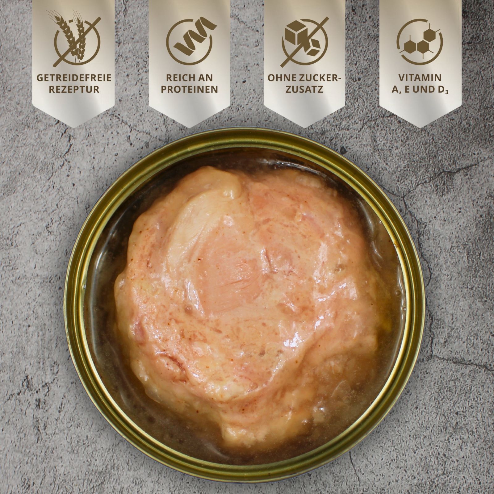 Lecker.Pet® Leo's 100 % Hühnermuskelfleisch Katzenfutter Nassfutter