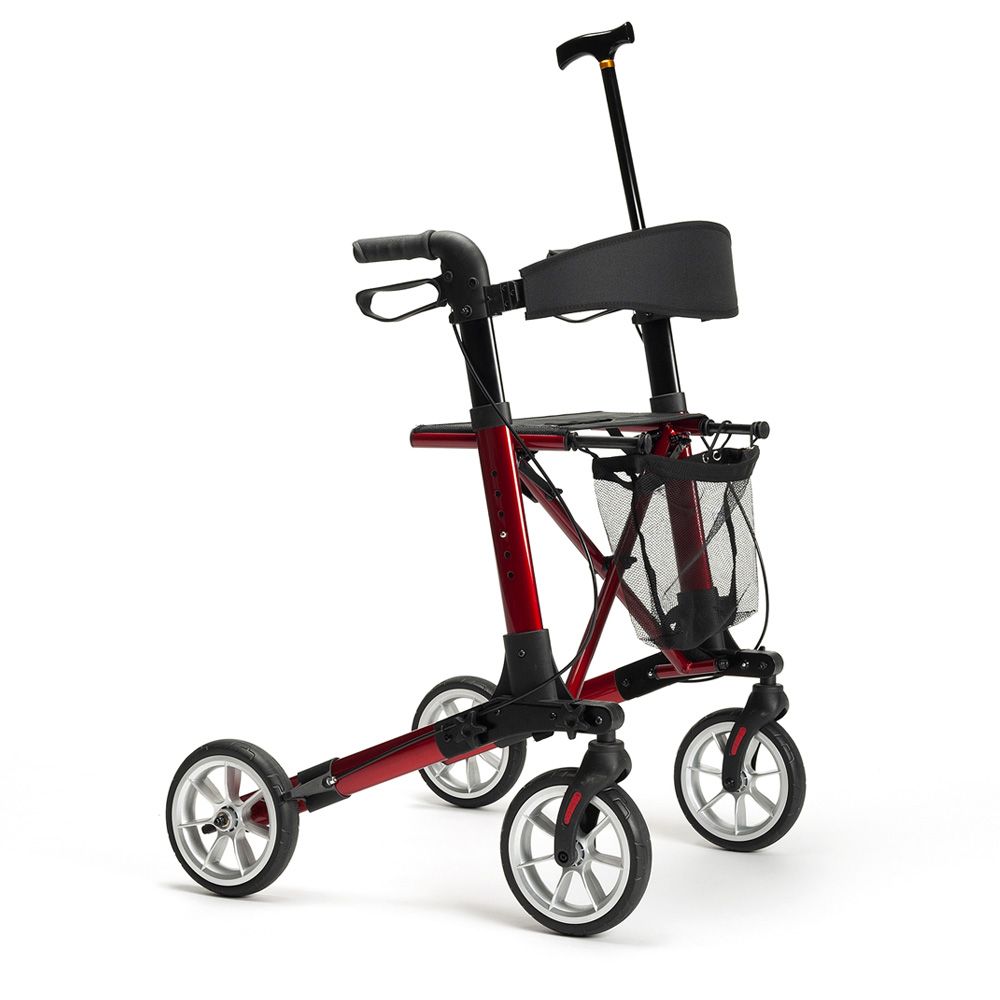 Reise - Rollator QUADRI LIGHT | 3-fach faltbar, ultraklein, SILBER