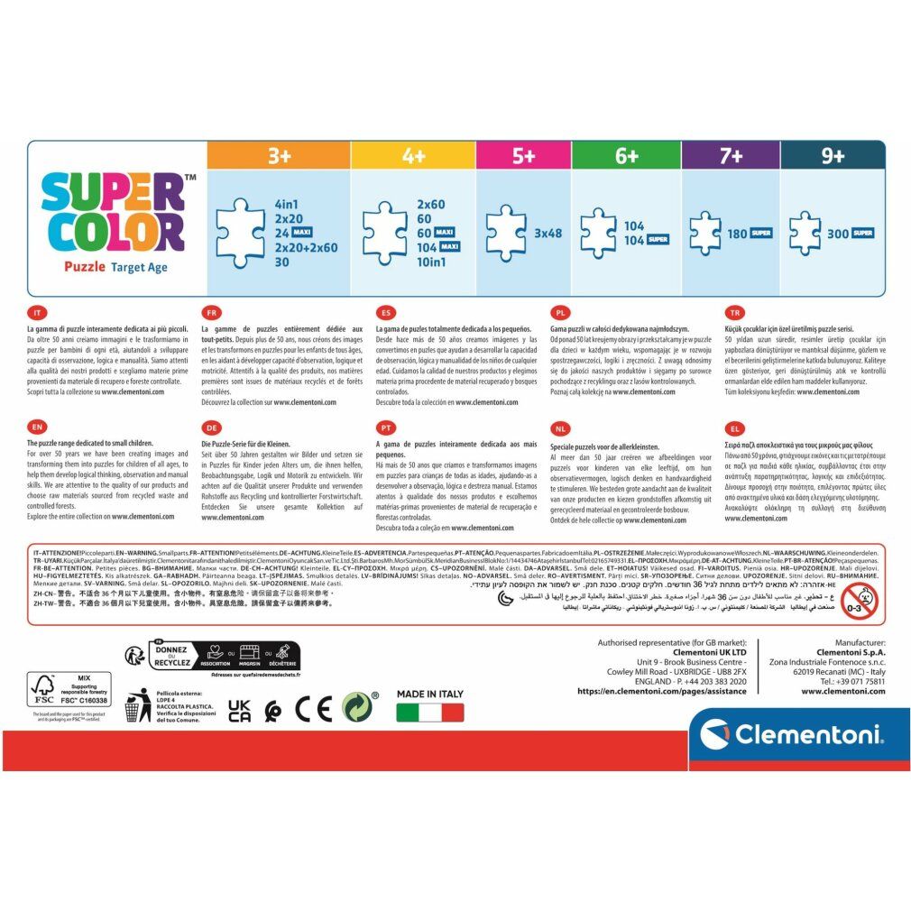 Clementoni - Puzzle Super - Sonic (300 Stück) (21729)