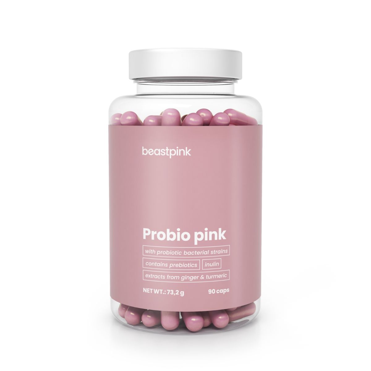 GymBeam Probio Pink Probiotika-Komplex Kapseln 90 St