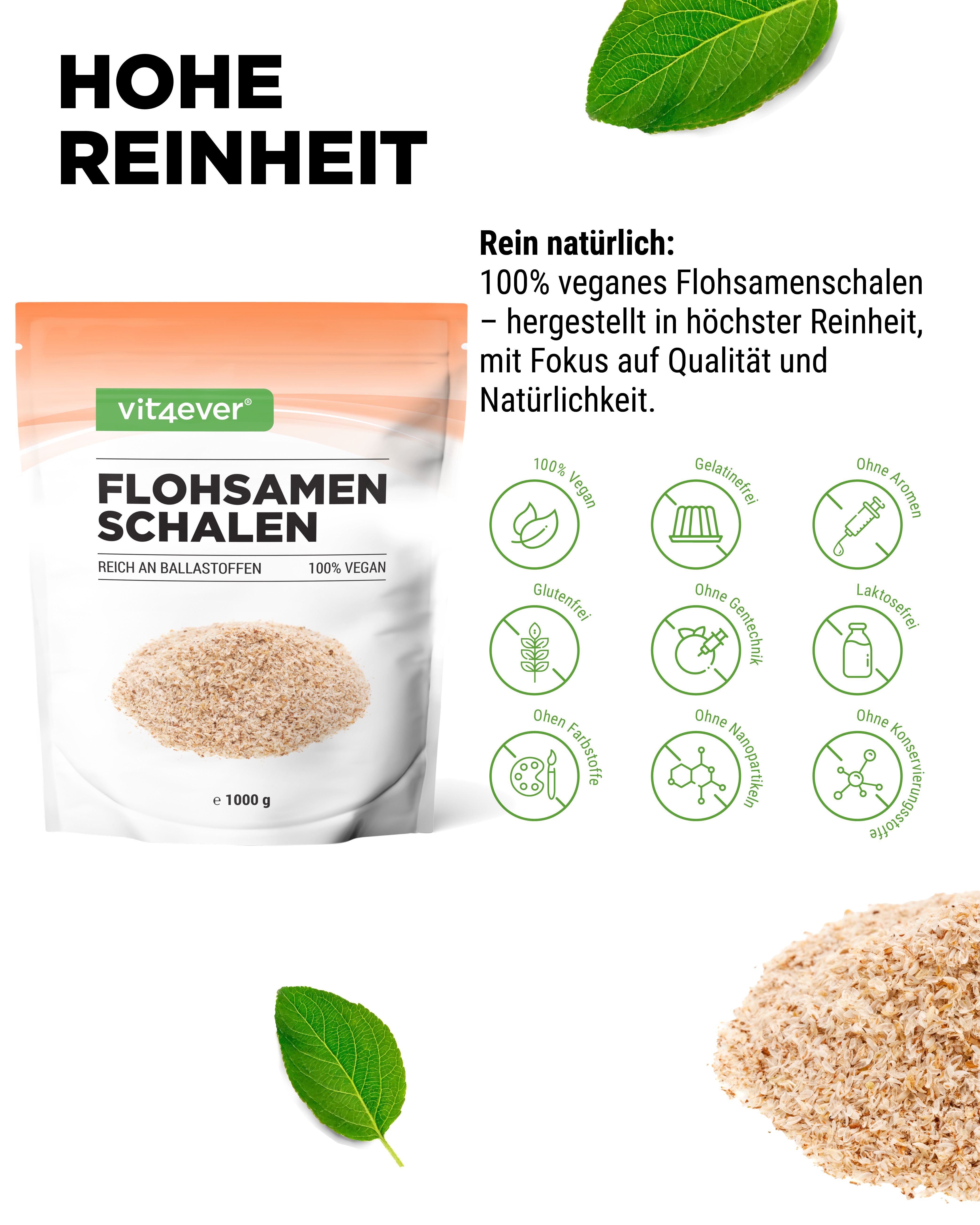 vit4ever Flohsamenschalen