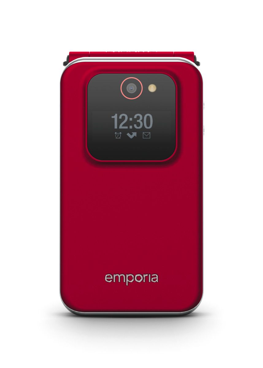 emporia JOY Senioren Klapptelefon rot 2G 128MB 2,8 Zoll 2MP Notruffunktion