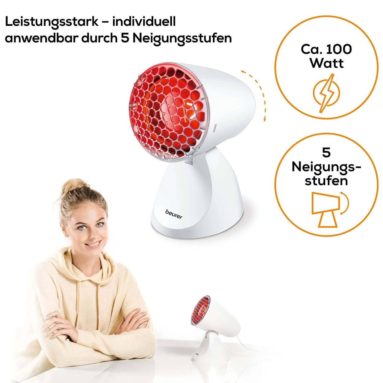 SIL 06 Infrarotlampe mit Schutzgitter