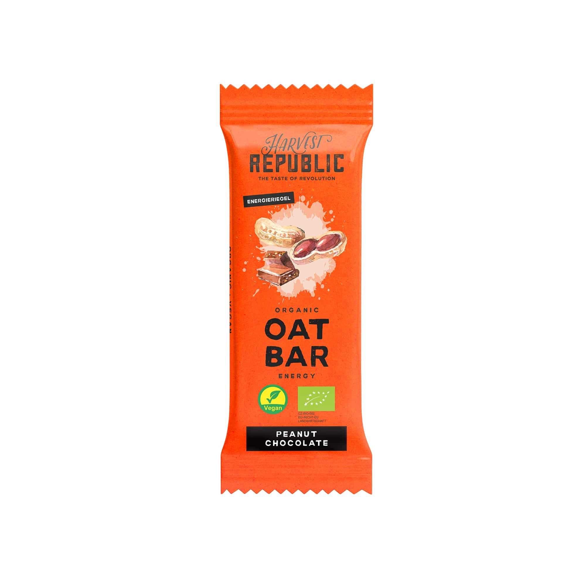 Harvest Republic Bio Oat Bar, Haferriegel, Peanut & Chocolate