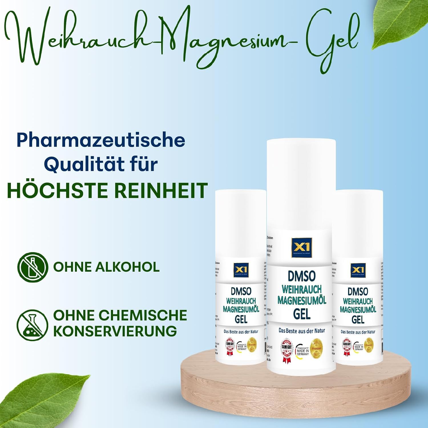 X1 DMSO Weihrauch Magnesiumöl Gel