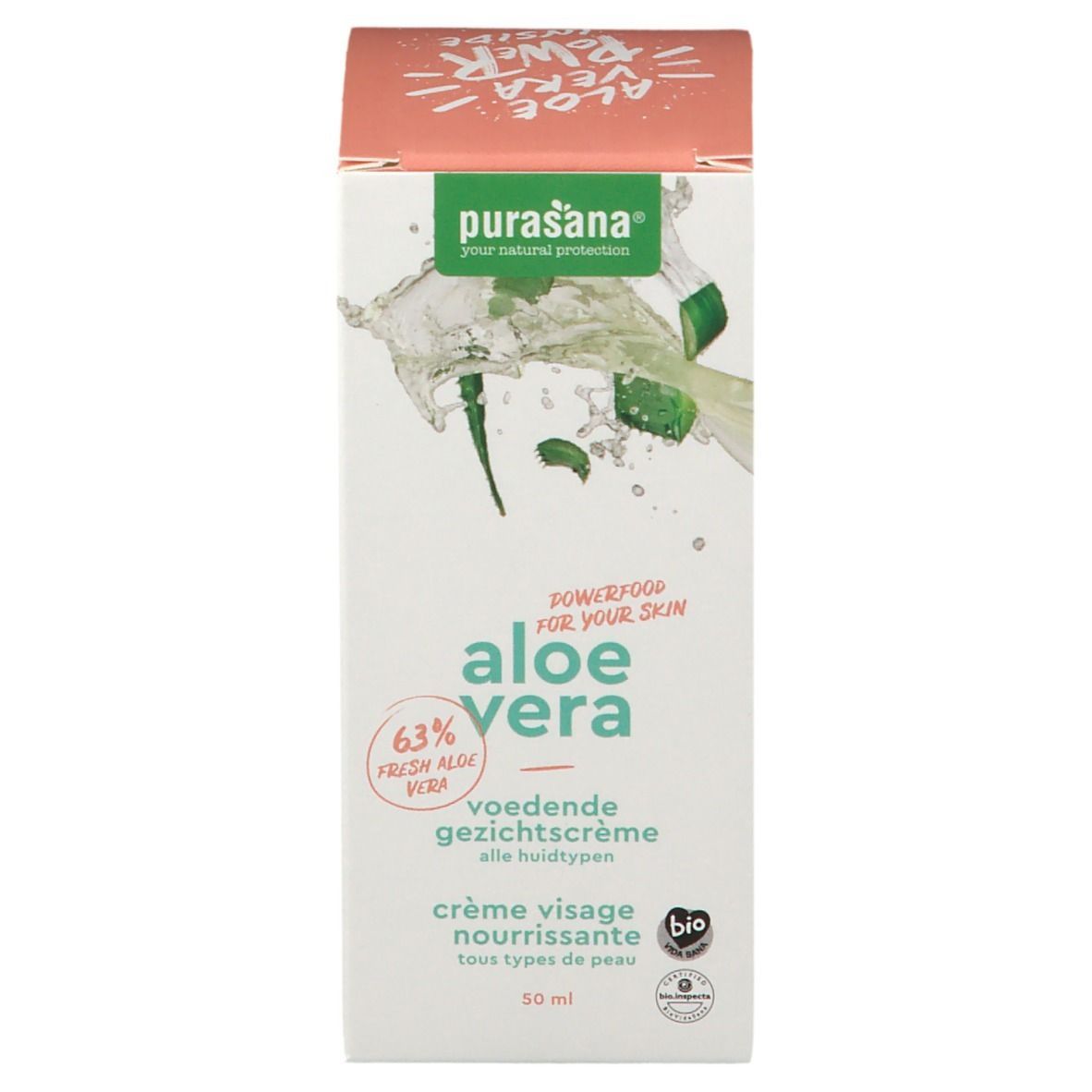 purasana® Aloe Vera pflegende Gesichtscreme