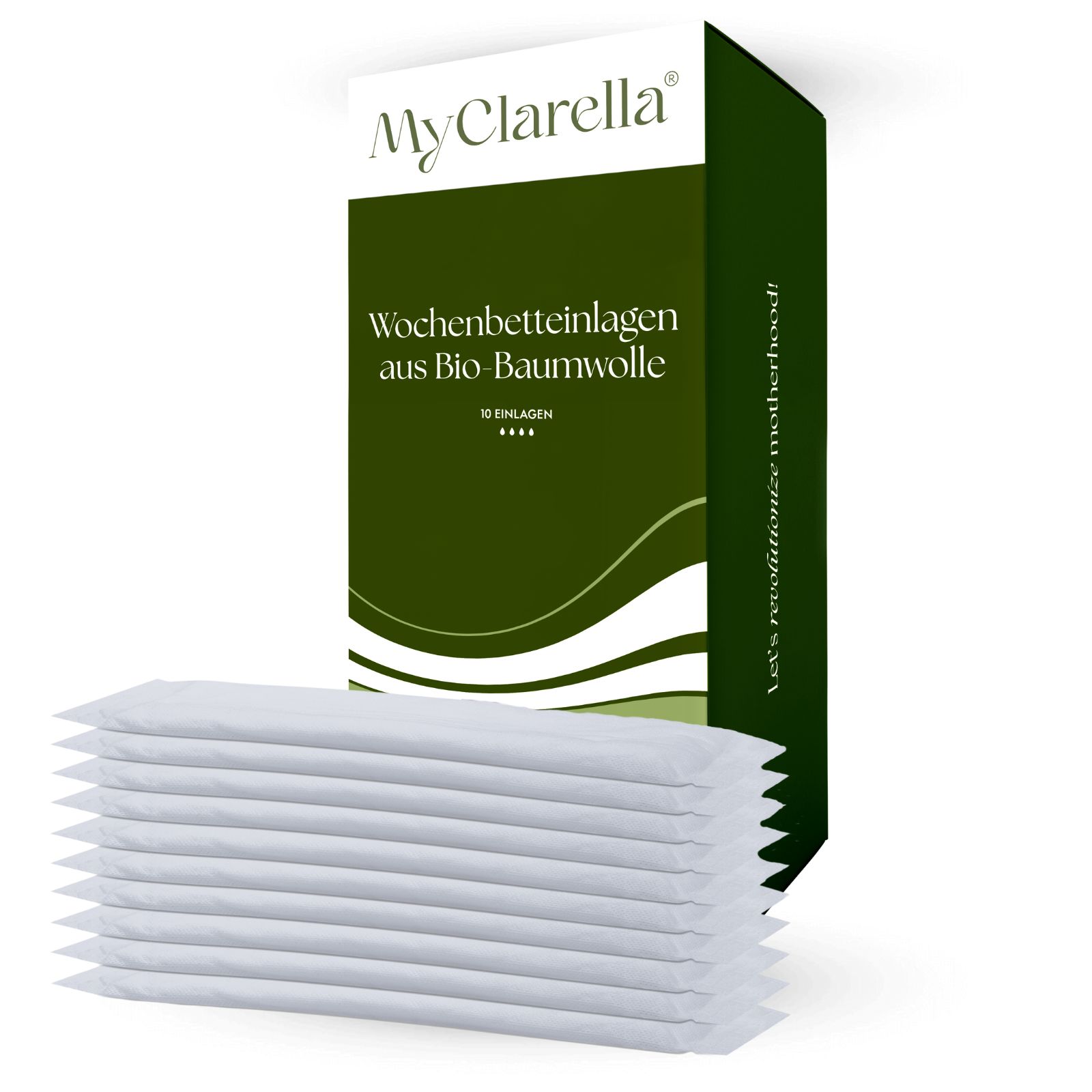 MyClarella® Wochenbetteinlagen "sensitive" aus 100% Bio-Baumwolle