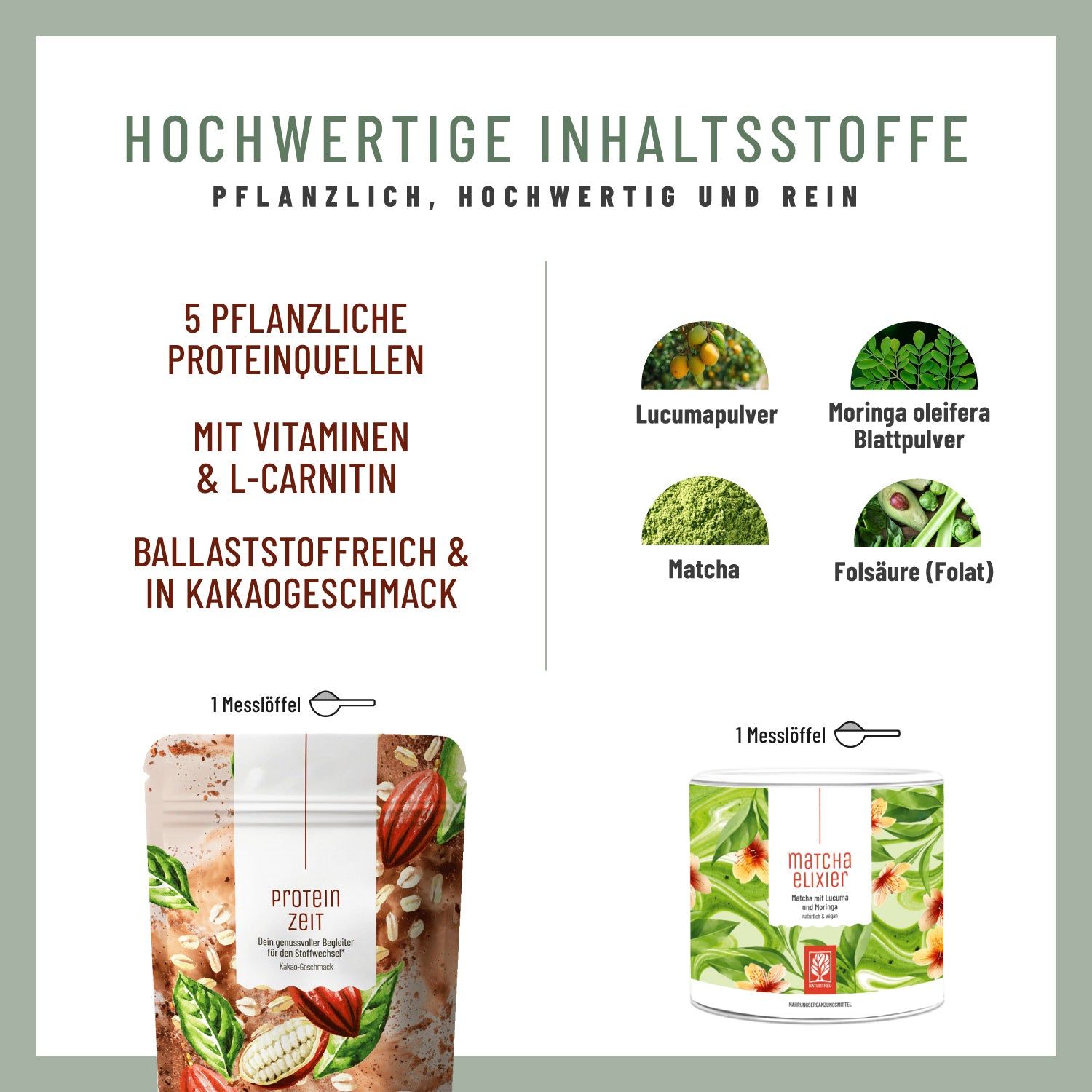 Genusszeit Paket: PROTEINZEIT & MATCHAELIXIER - NATURTREU®