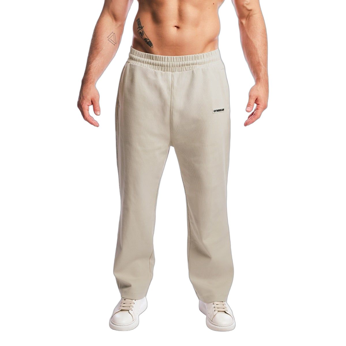 GymBeam Herren Jogginghose Oversized mit Kordelzug in Grau 1 St