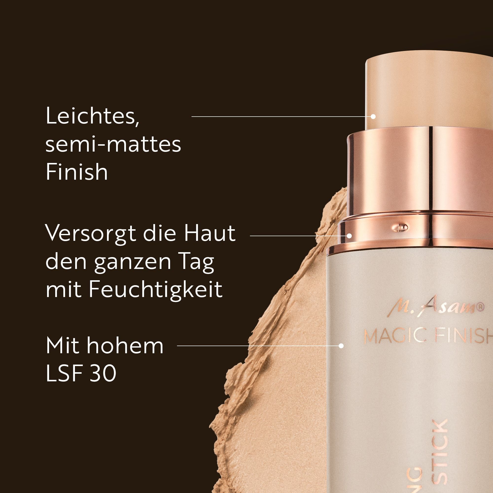 M ASAM, Hydrating Foundation Stick LSF 30 Soft Ivory
