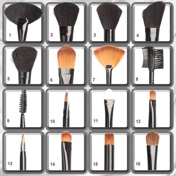 Technique PRO Makeup Pinsel Set - 32 Teile mit schwarzer Tasche