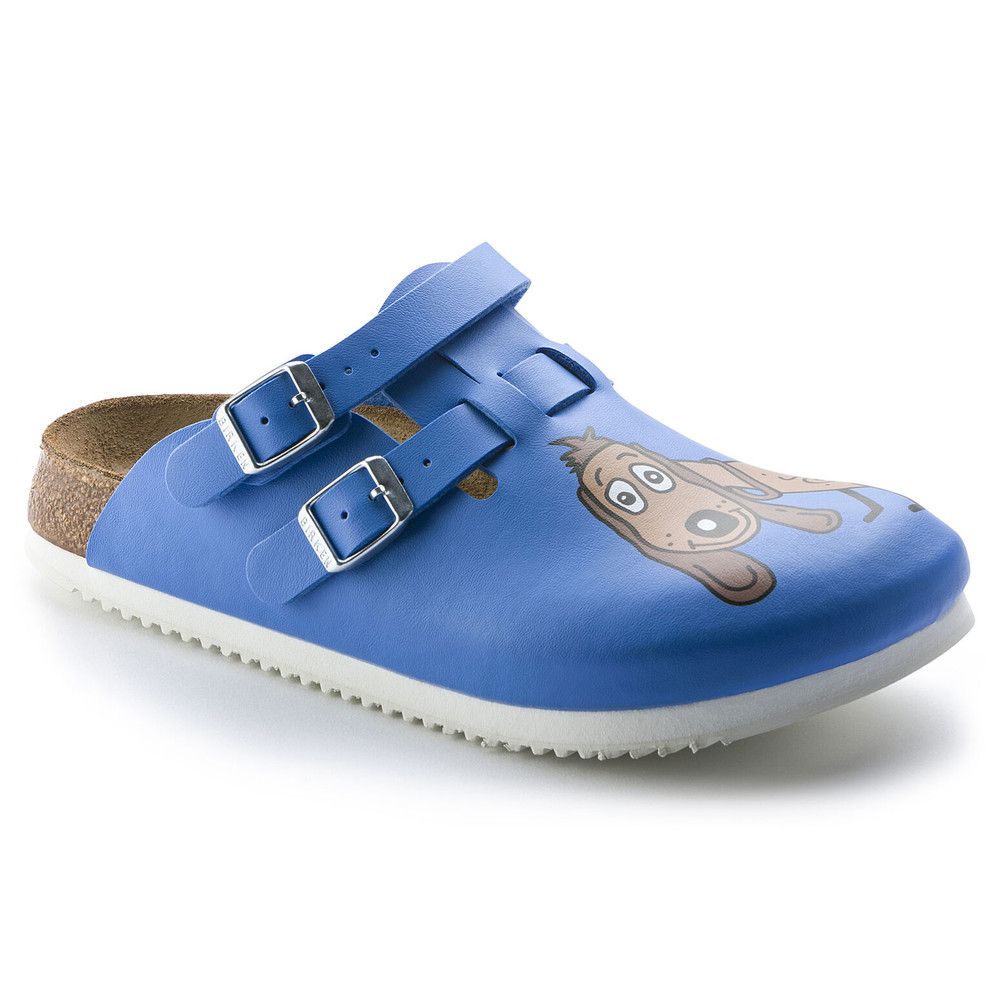 Birkenstock Kay SL Hund blau schmale Weite Gr. 41