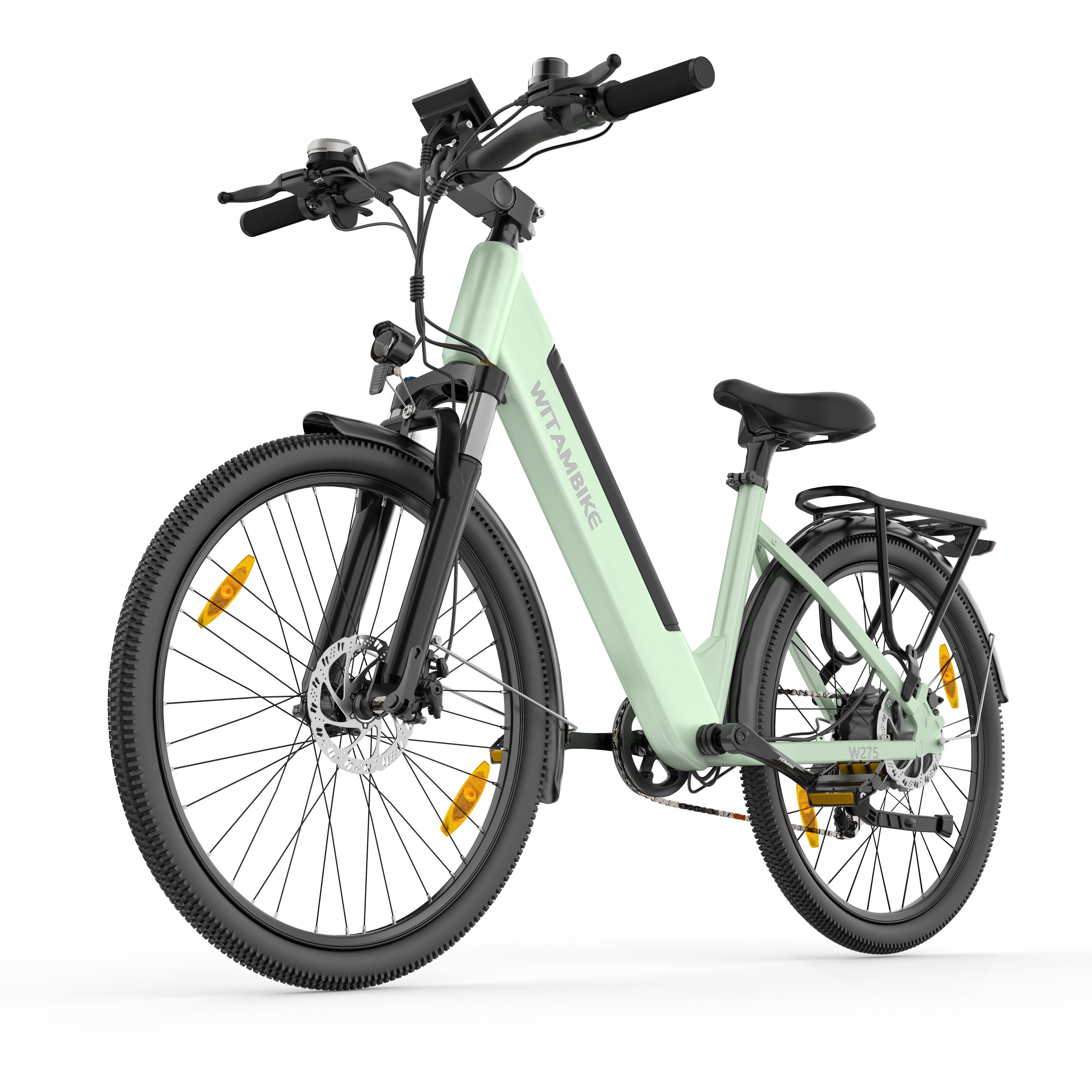WITAMBIKE W275 E-Bike für Pendler, 36V 13Ah, 27,5" x 2,10 Reifen